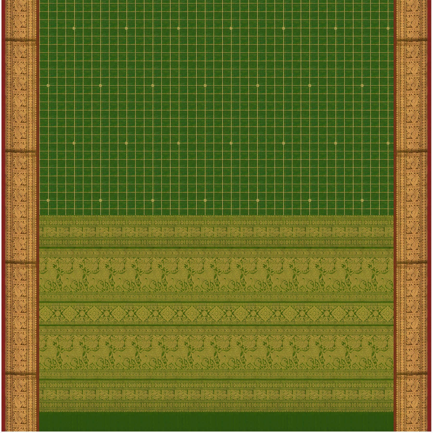 Kanakavalli Silk/Cotton Sari 24-613-HS005-05865 - Full View
