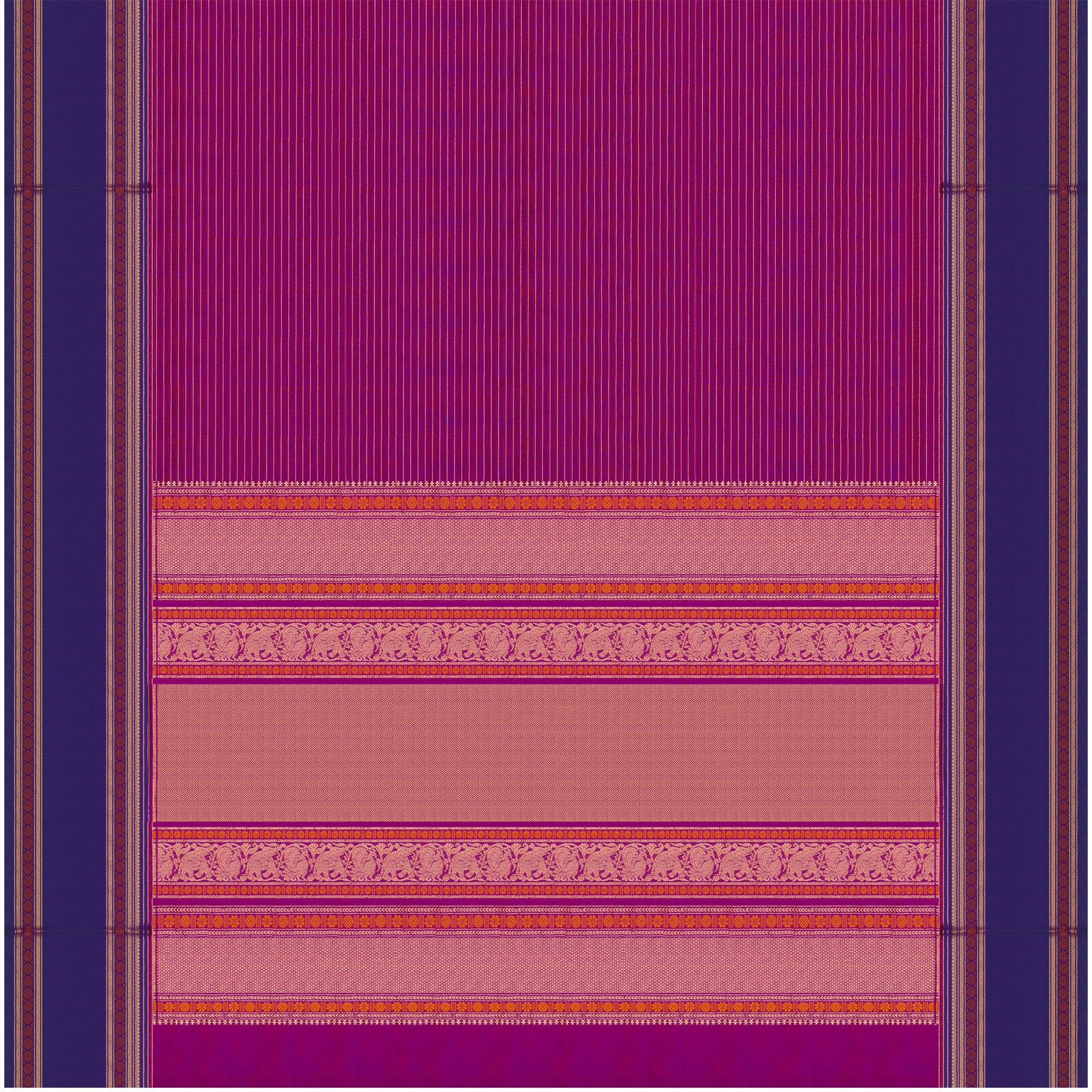 Kanakavalli Silk/Cotton Sari 24-613-HS005-05947 - Full View