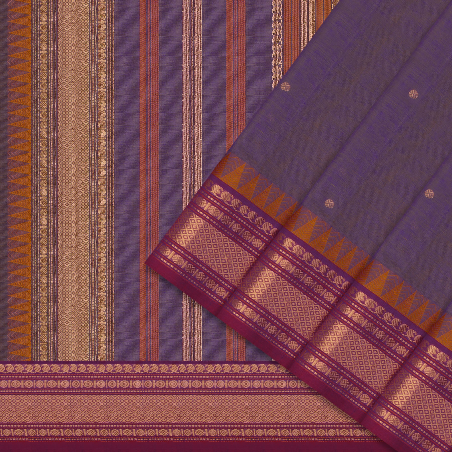 Kanakavalli Silk/Cotton Sari 24-613-HS005-09151 - Cover View