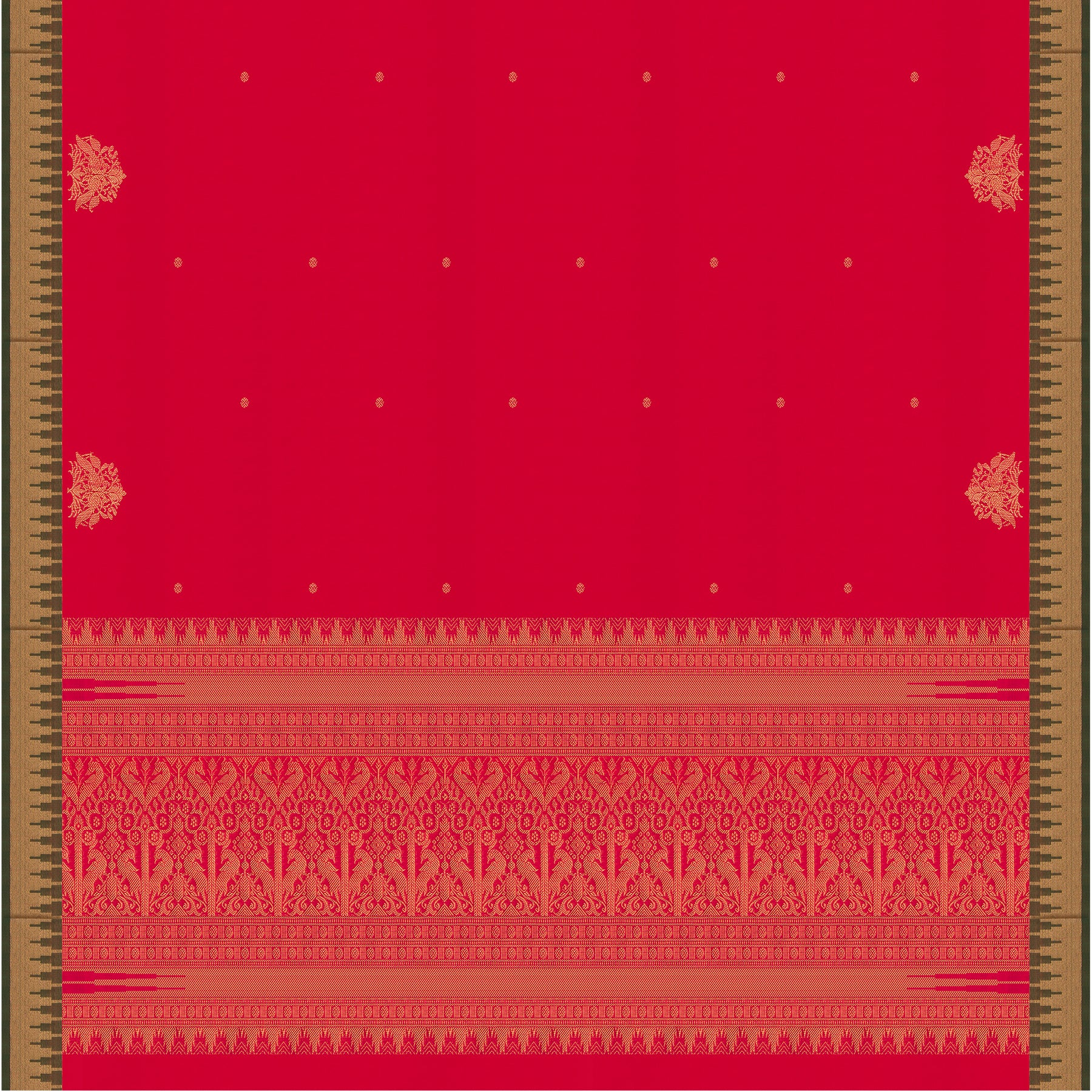 Kanakavalli Silk/Cotton Sari 24-613-HS005-09197 - Full View