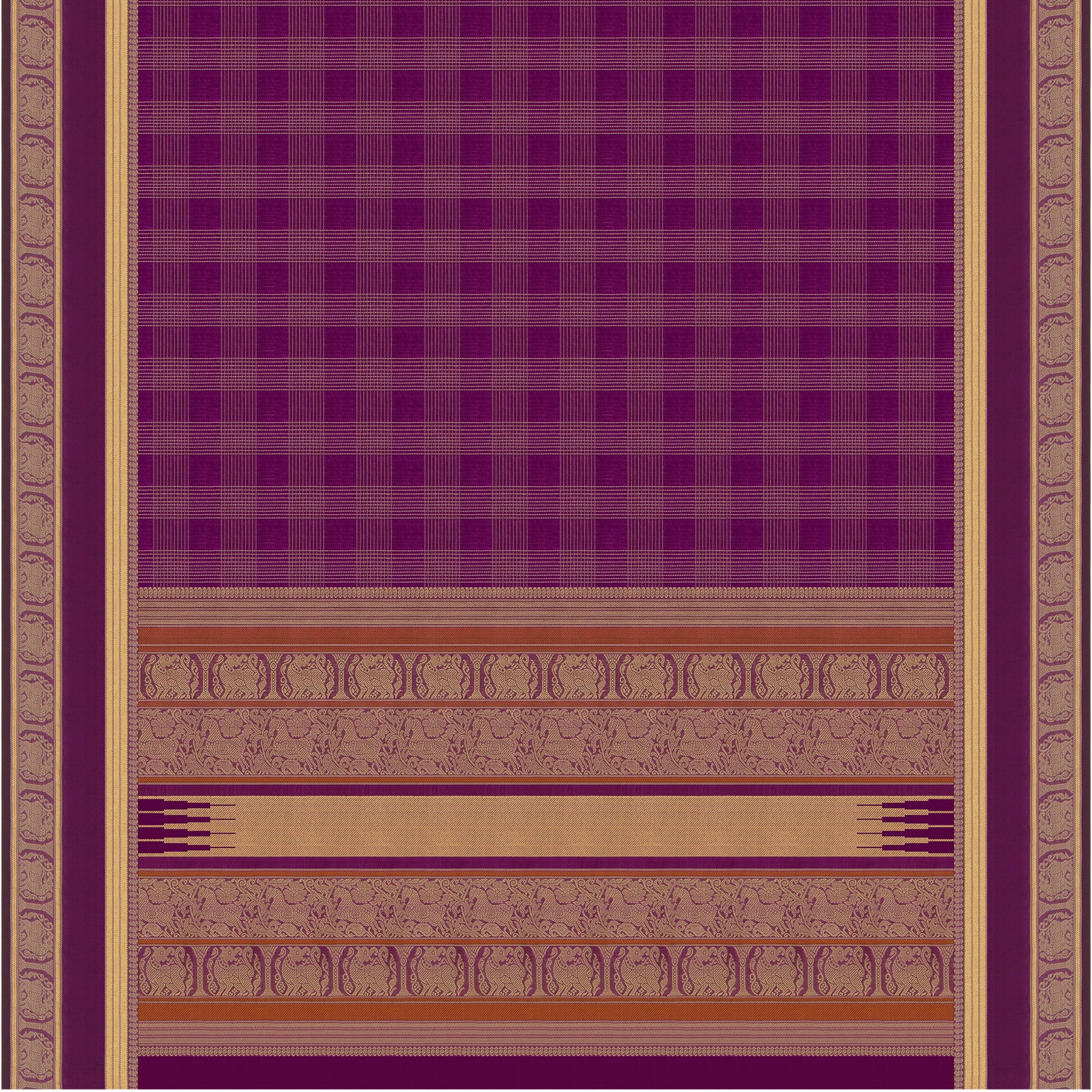 Kanakavalli Silk/Cotton Sari 24-613-HS005-13828 - Full View