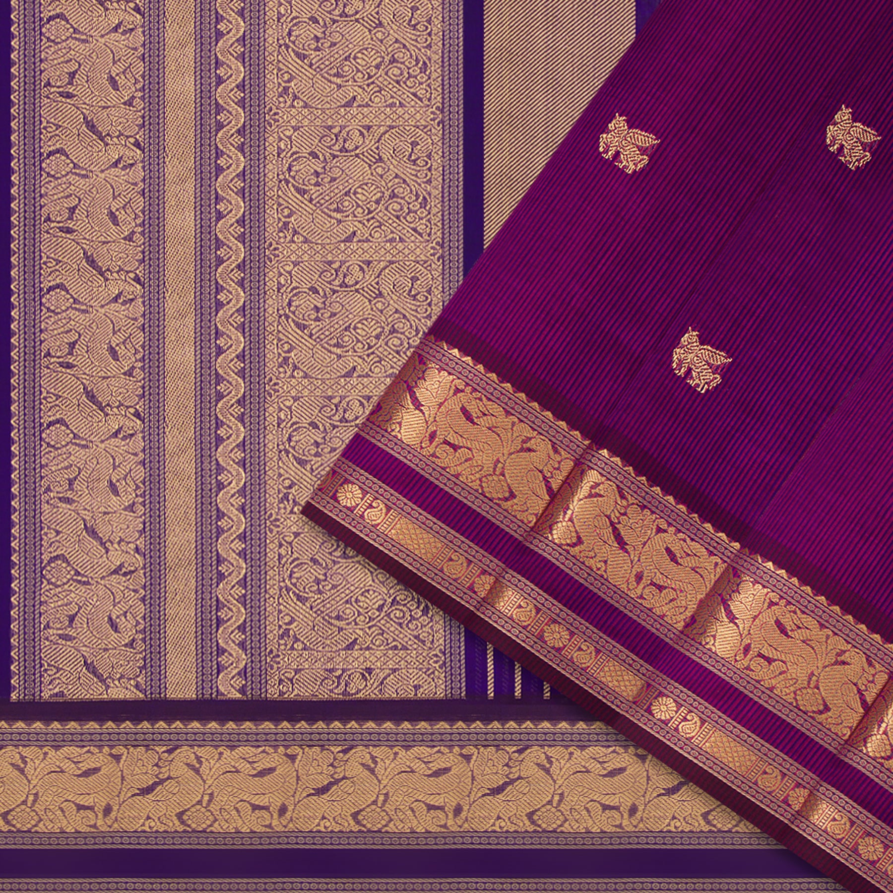 Kanakavalli Silk/Cotton Sari 24-613-HS005-13829 - Cover View