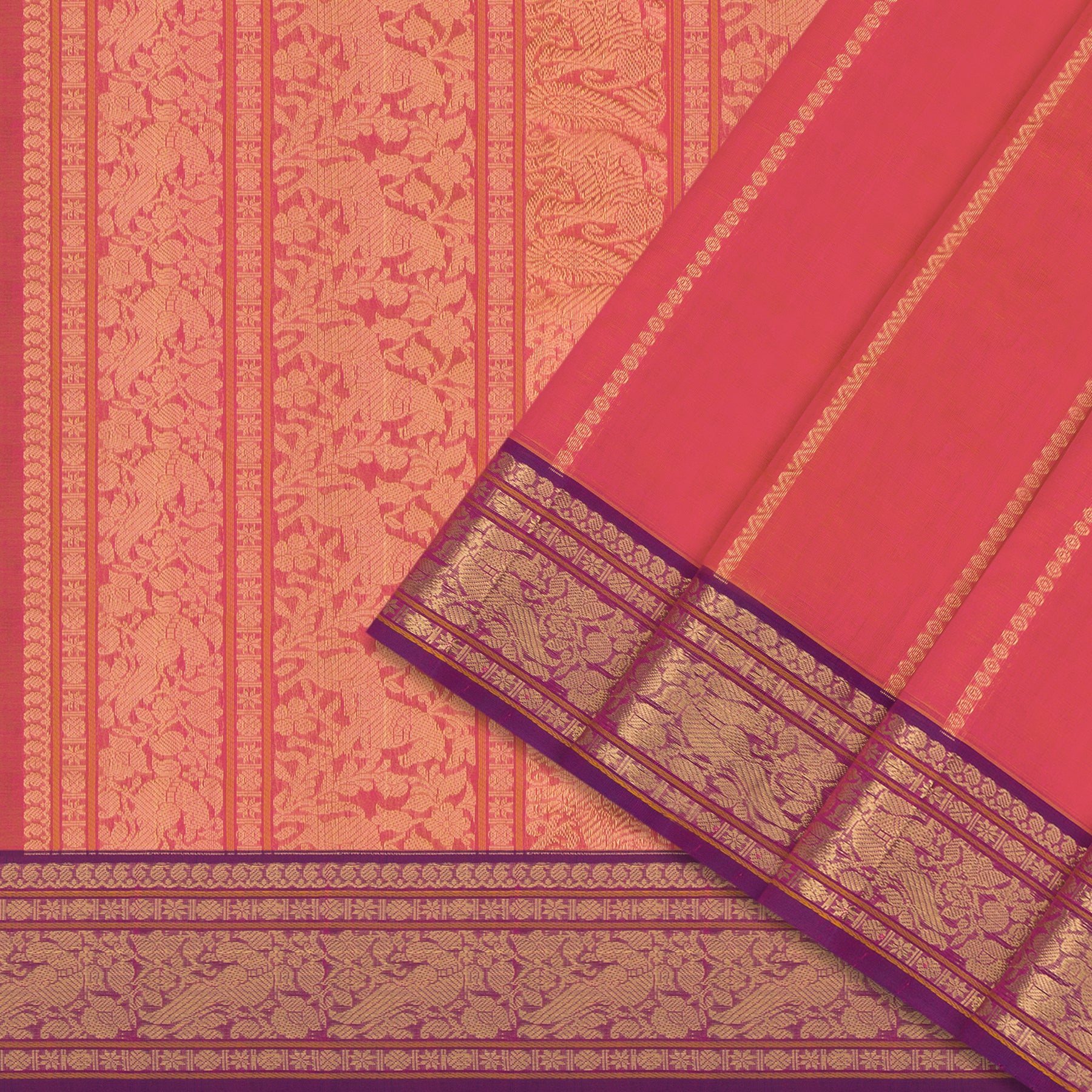 Kanakavalli Silk/Cotton Sari 24-613-HS005-13846 - Cover View