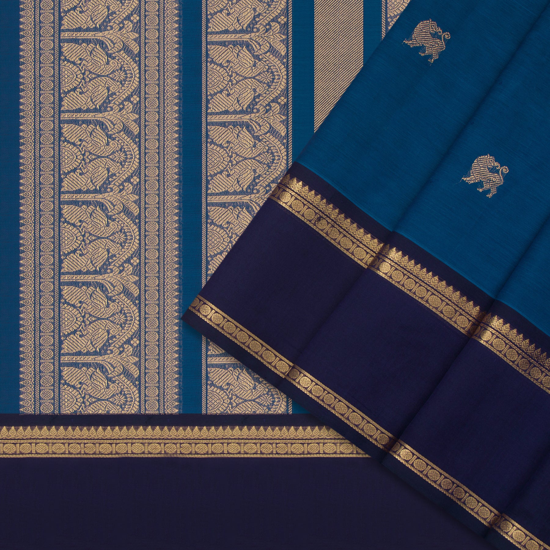 Kanakavalli Silk/Cotton Sari 24-613-HS005-13866 - Cover View