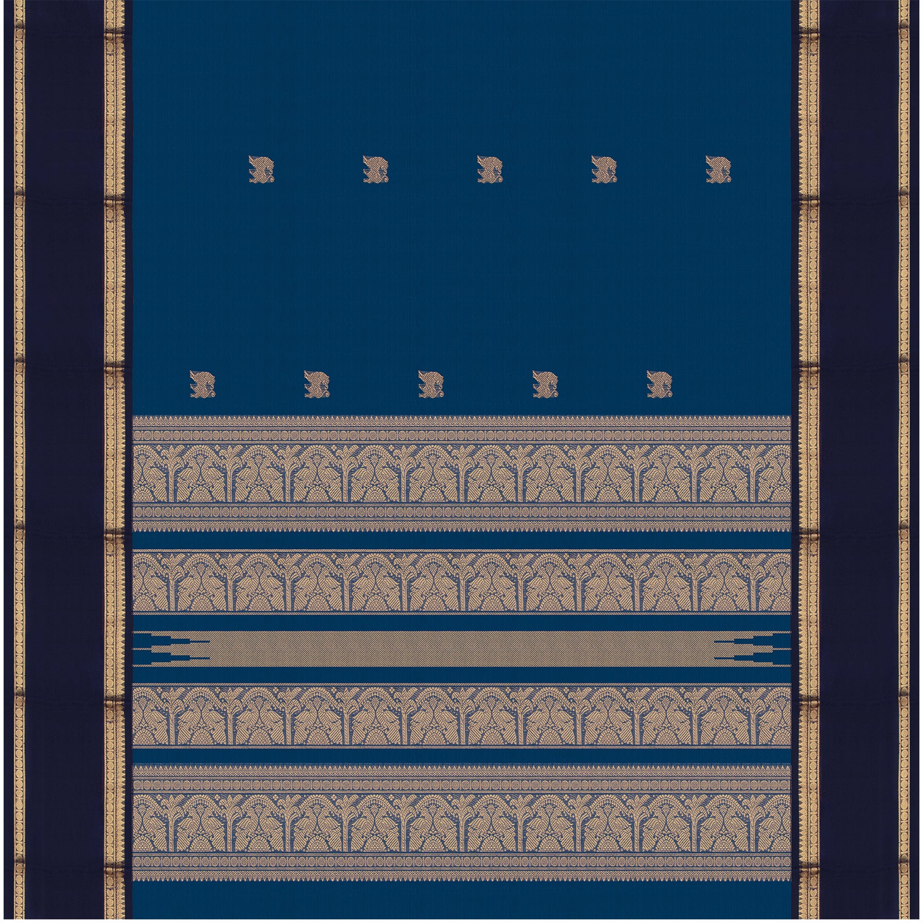 Kanakavalli Silk/Cotton Sari 24-613-HS005-13866 - Full View