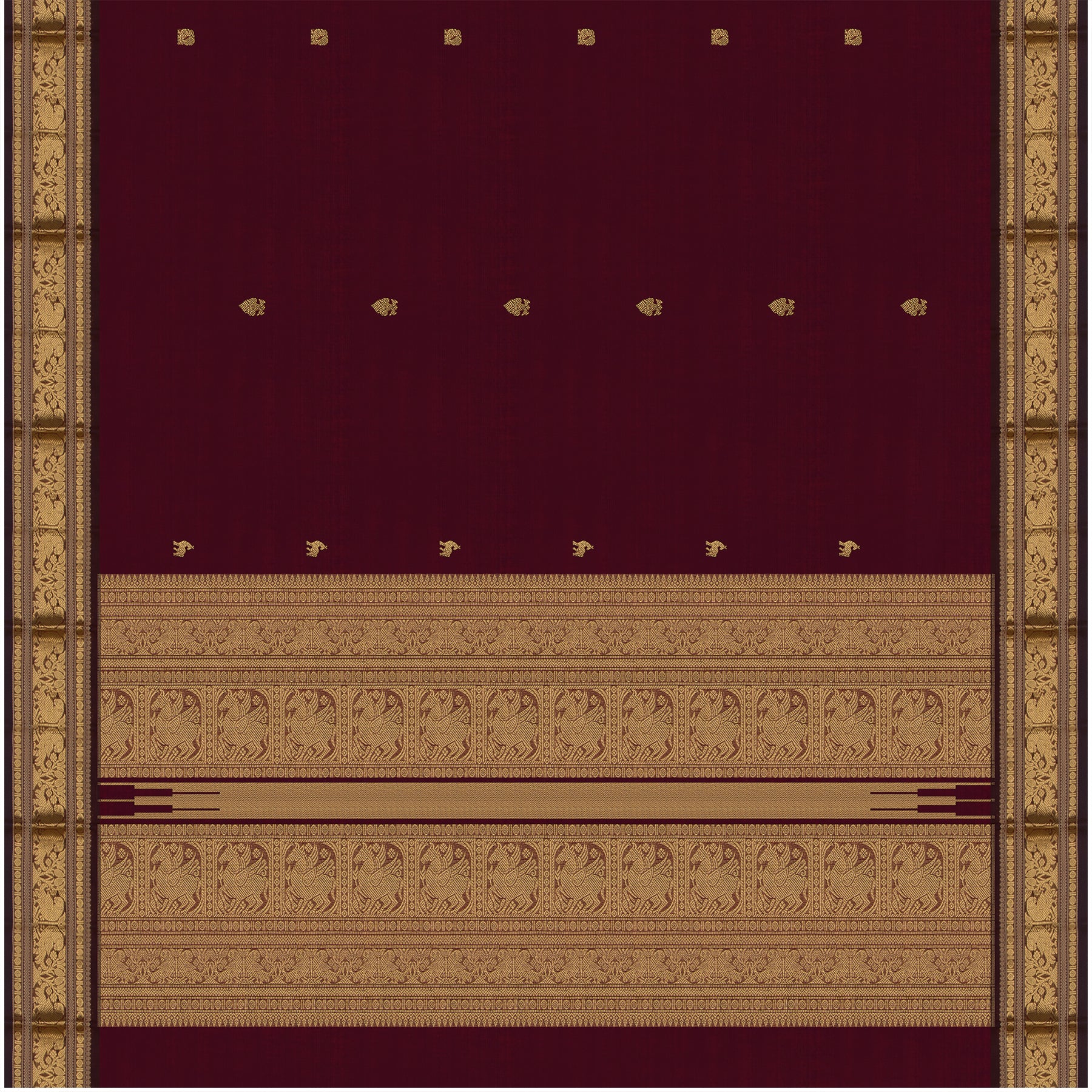 Kanakavalli Silk/Cotton Sari 24-613-HS005-13892 - Full View