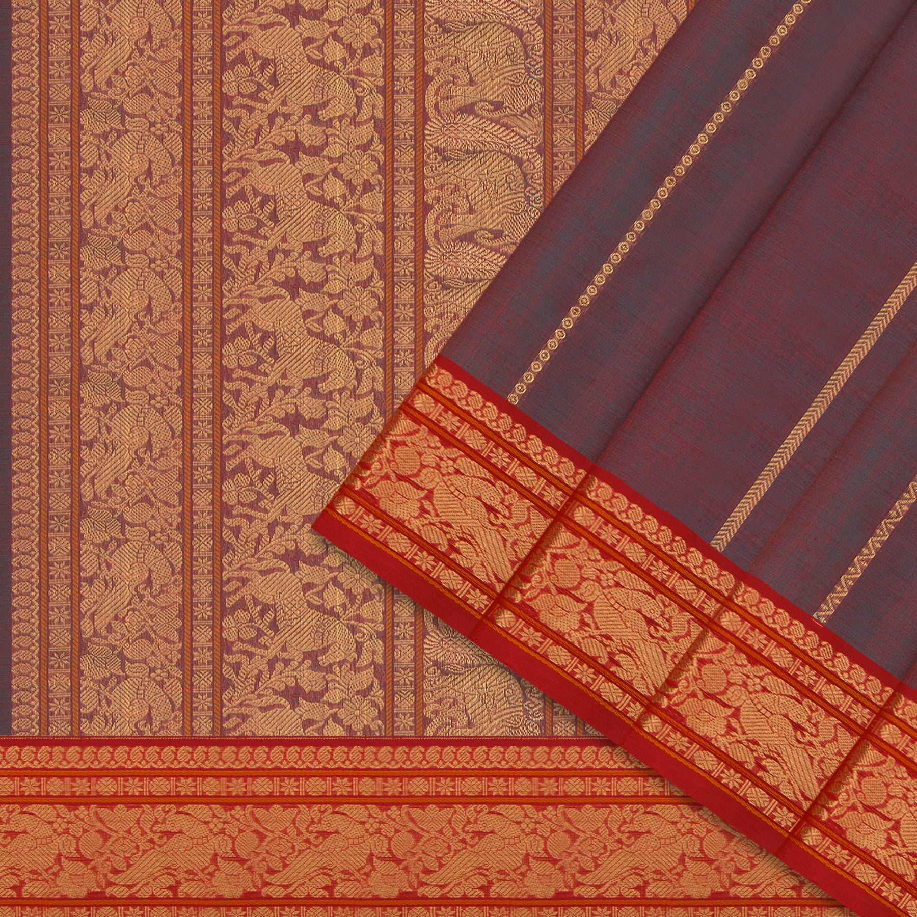 Kanakavalli Silk/Cotton Sari 24-613-HS005-14092 - Cover View
