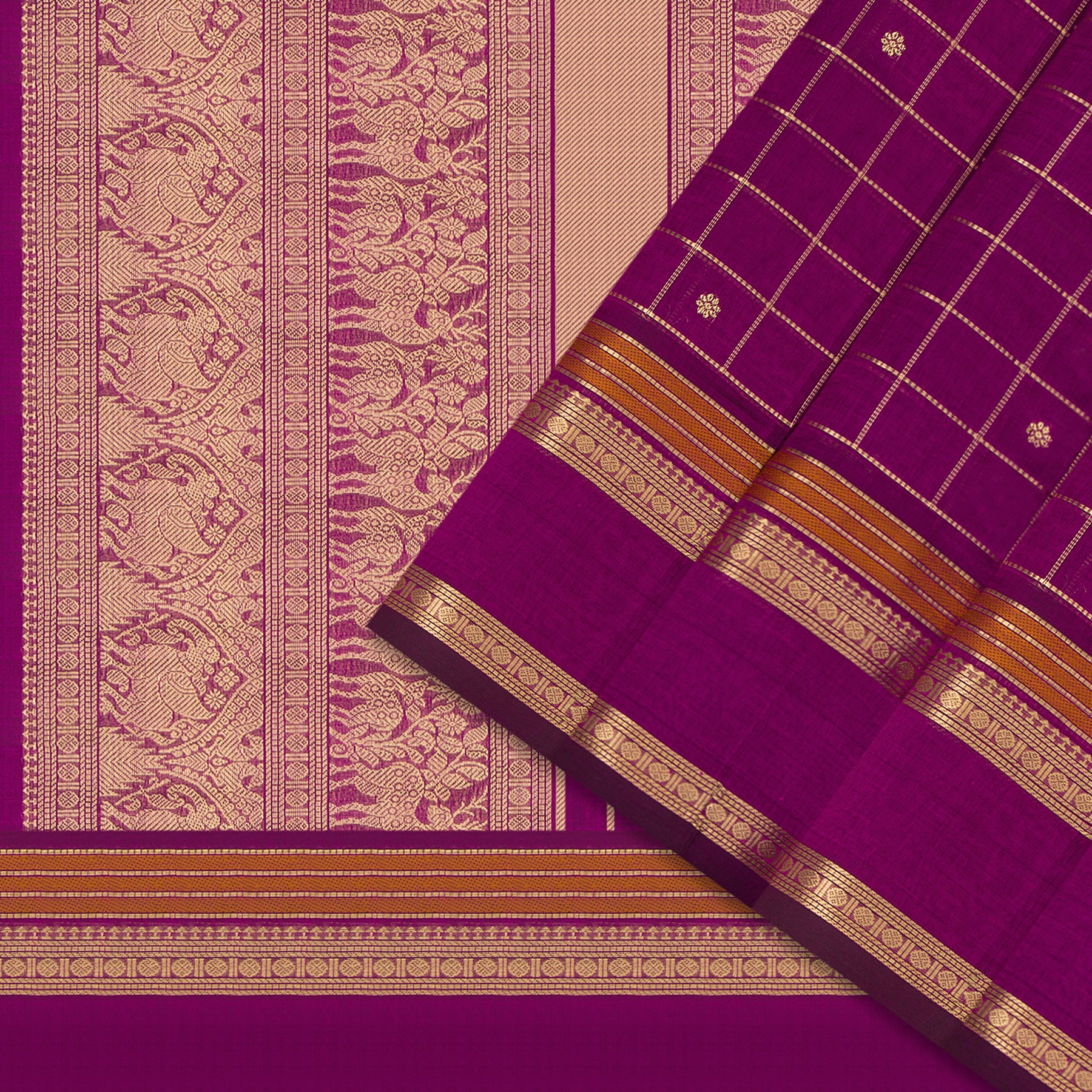 Kanakavalli Silk/Cotton Sari 24-613-HS005-14113 - Cover View