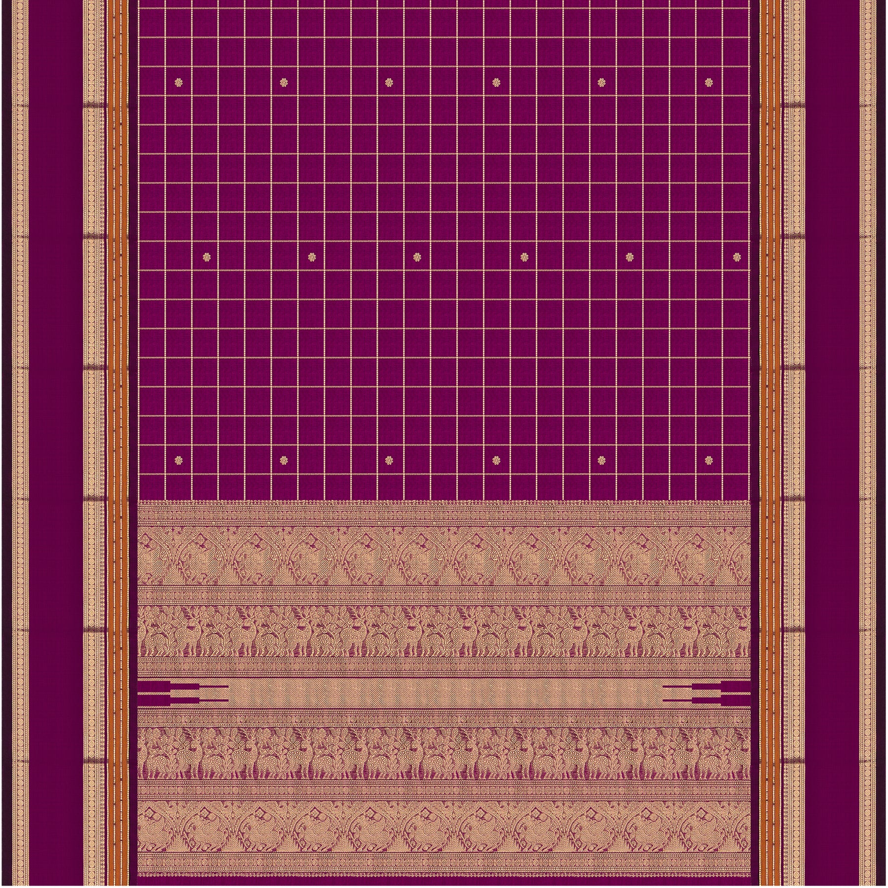Kanakavalli Silk/Cotton Sari 24-613-HS005-14113 - Full View