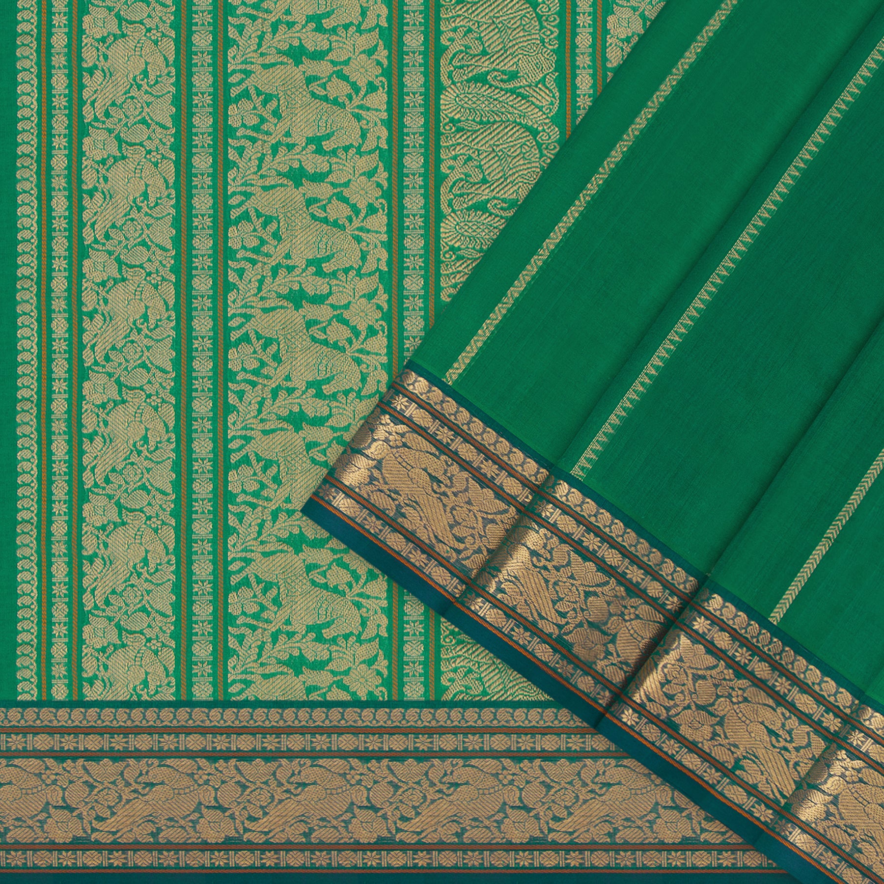 Kanakavalli Silk/Cotton Sari 24-613-HS005-14115 - Cover View