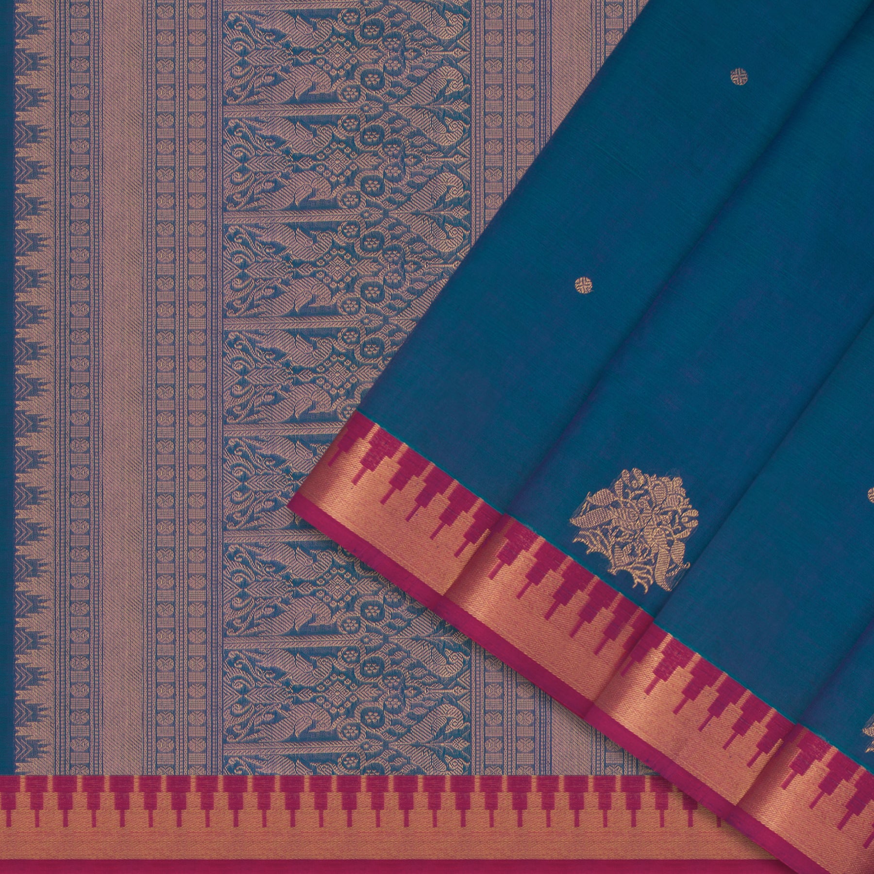 Kanakavalli Silk/Cotton Sari 24-613-HS005-14121 - Cover View