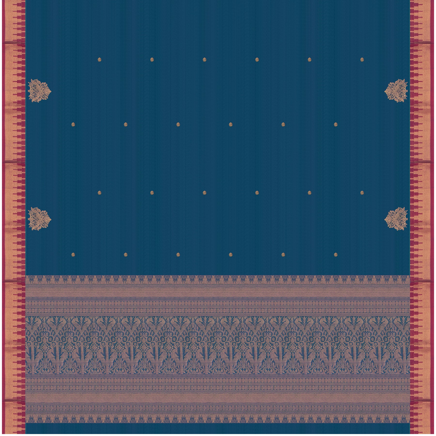 Kanakavalli Silk/Cotton Sari 24-613-HS005-14121 - Full View