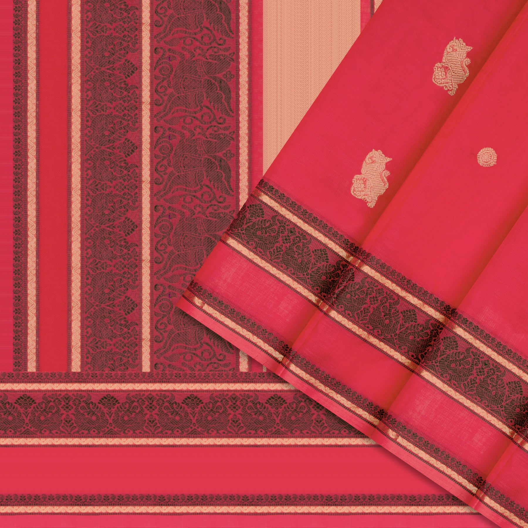 Kanakavalli Silk/Cotton Sari 24-613-HS005-14141 - Cover View