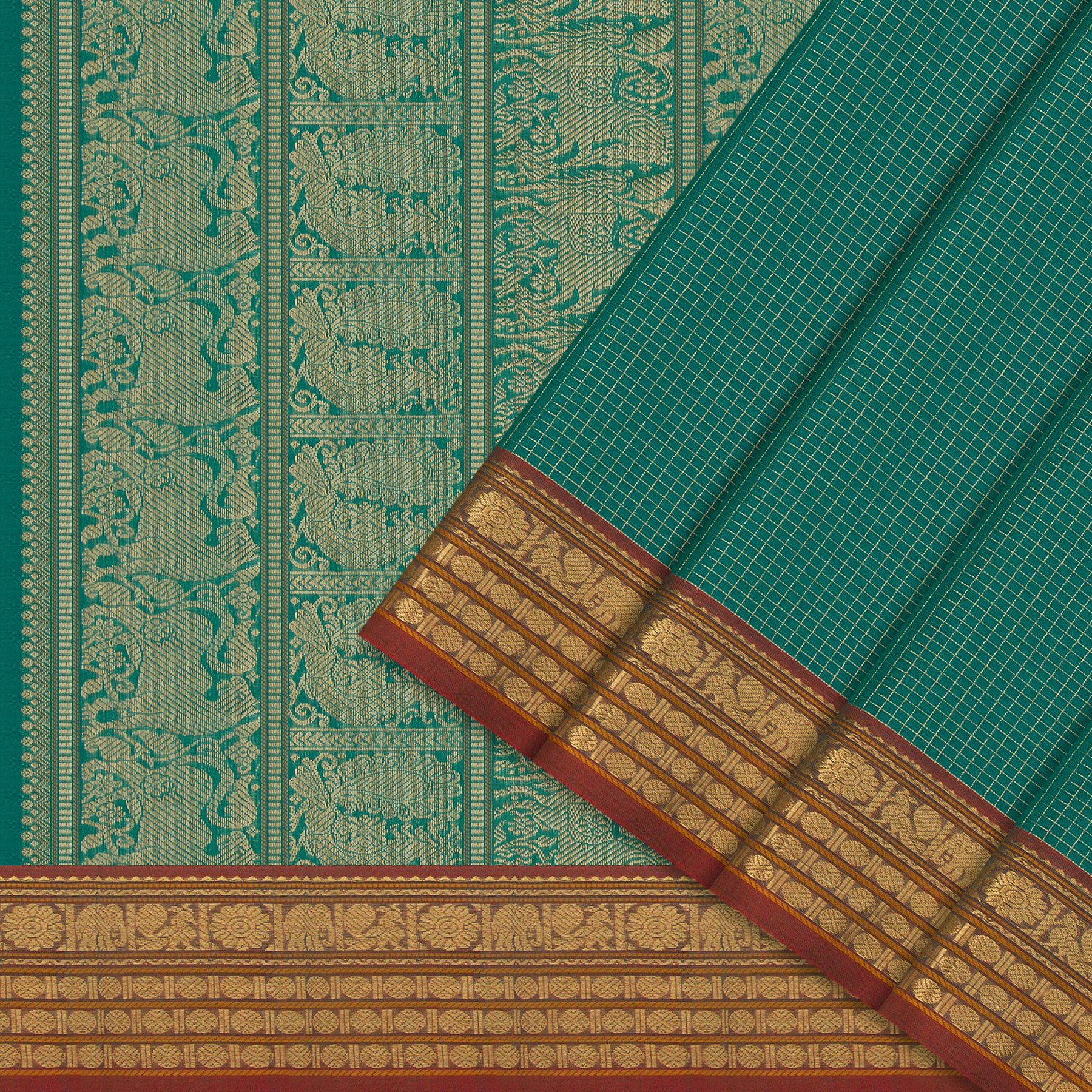Kanakavalli Silk/Cotton Sari 24-613-HS005-14152 - Cover View