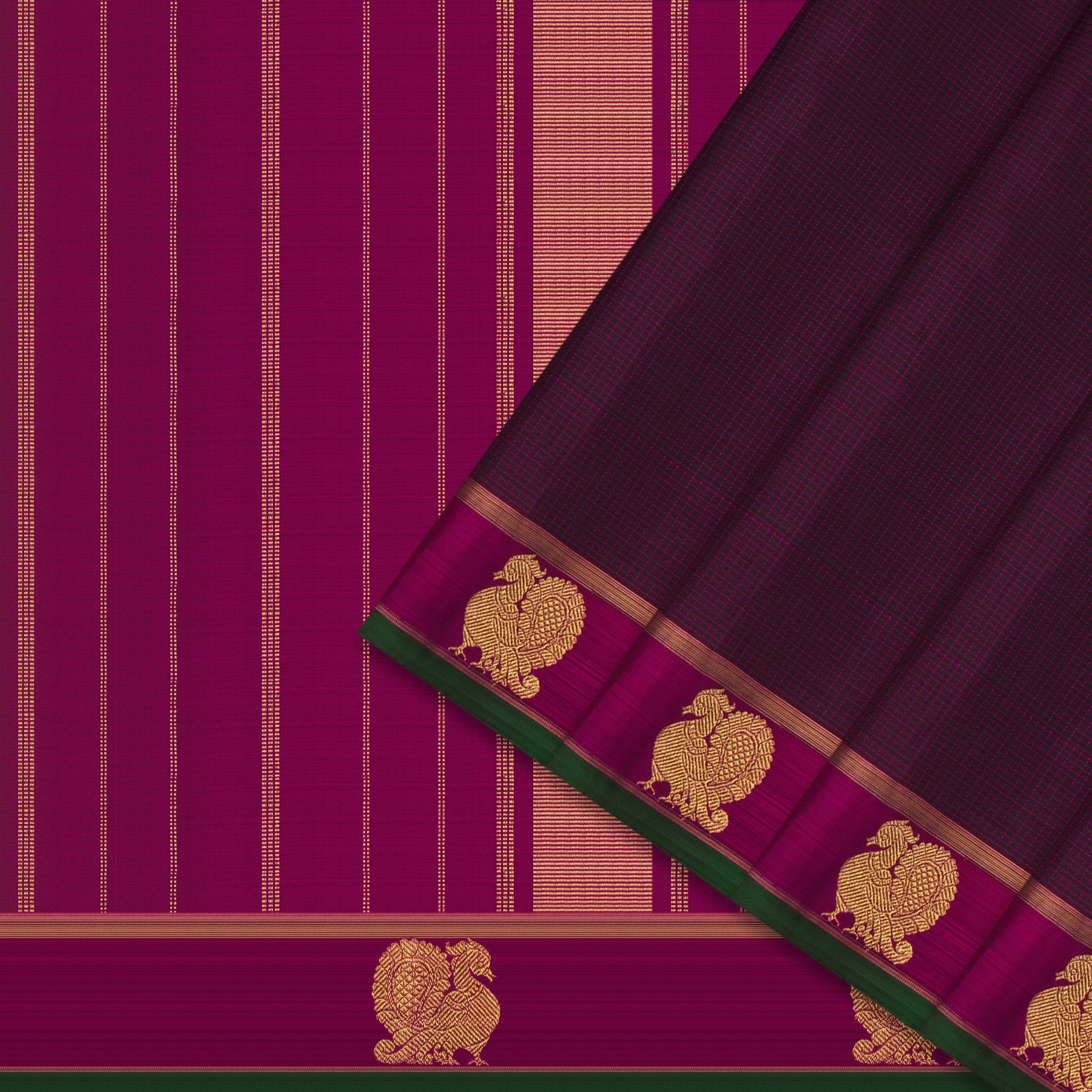 Kanakavalli Kanjivaram Silk Sari 24-615-HS001-02182 - Cover View