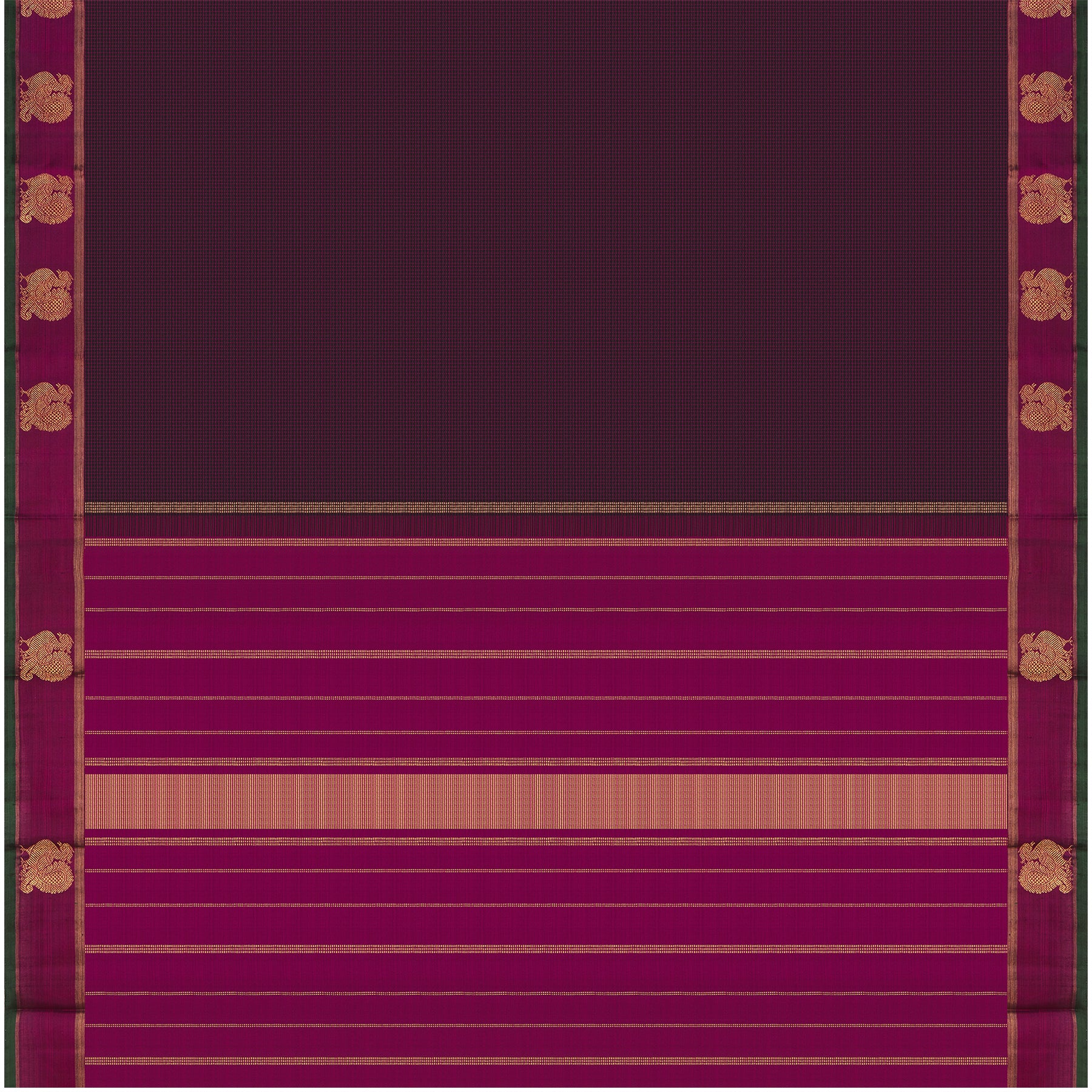 Kanakavalli Kanjivaram Silk Sari 24-615-HS001-02182 - Full View