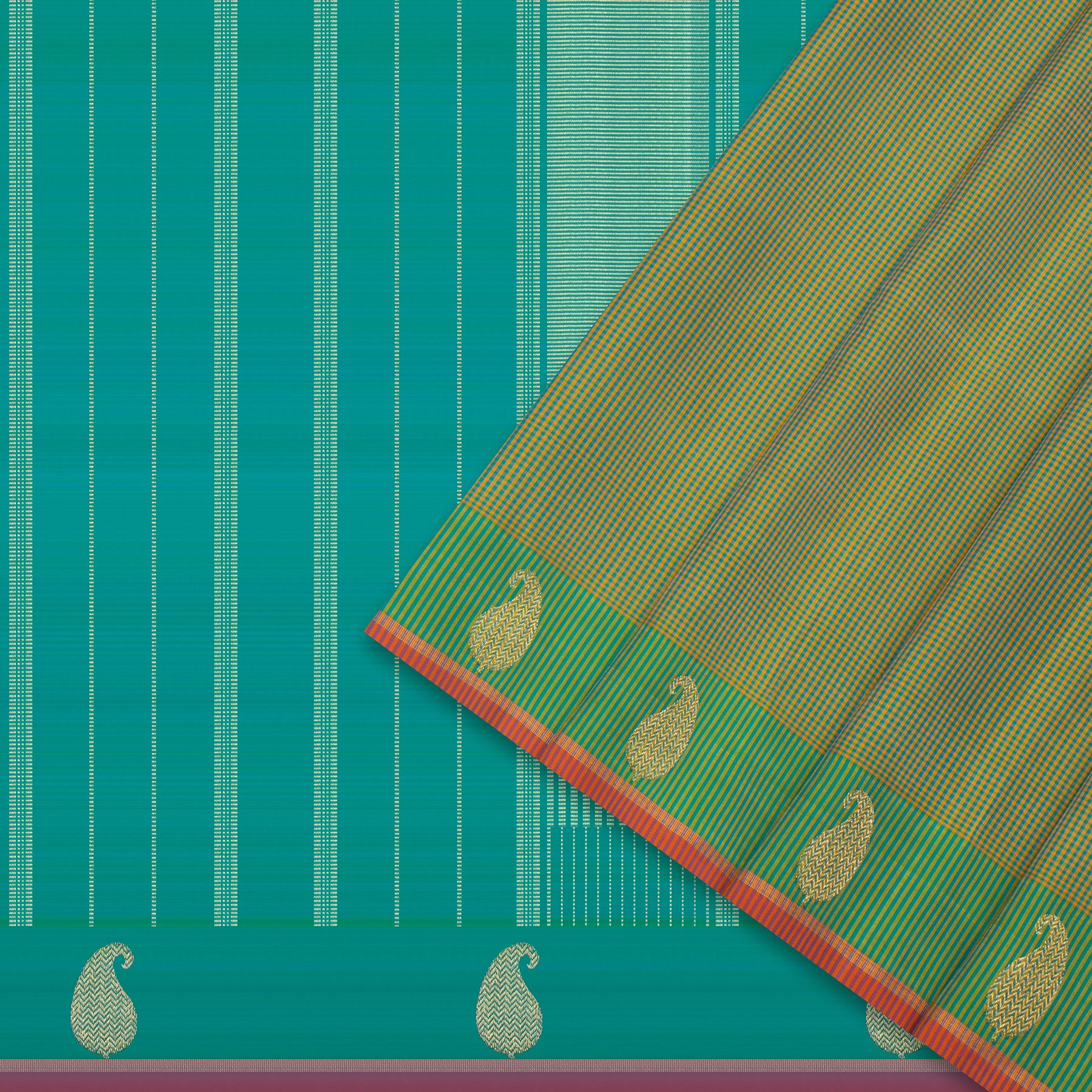 Kanakavalli Kanjivaram Silk Sari 24-615-HS001-02222 - Cover View