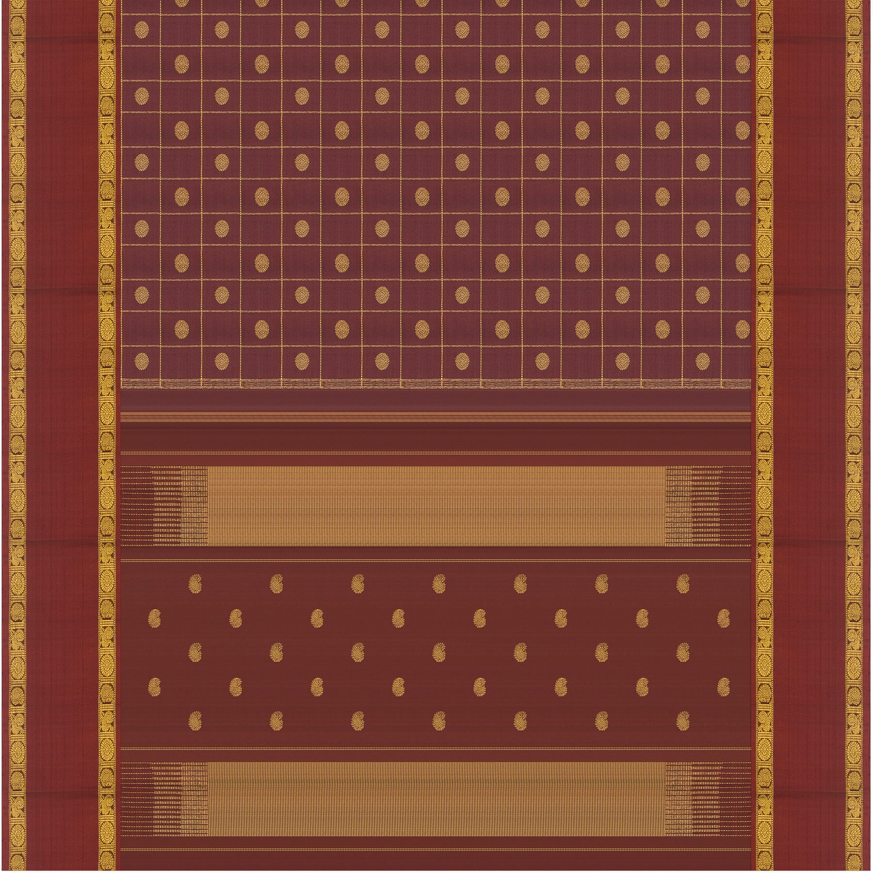 Kanakavalli Kanjivaram Silk Sari 24-615-HS001-03520 - Full View