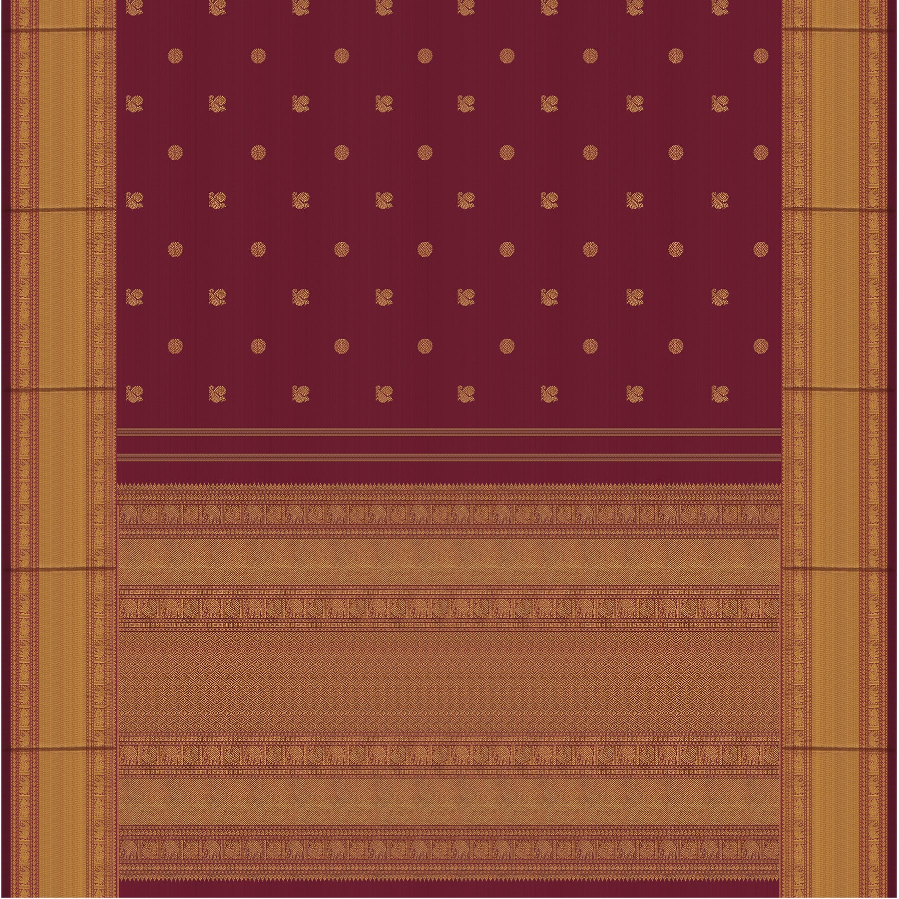 Kanakavalli Kanjivaram Silk Sari 24-615-HS001-06749 - Full View