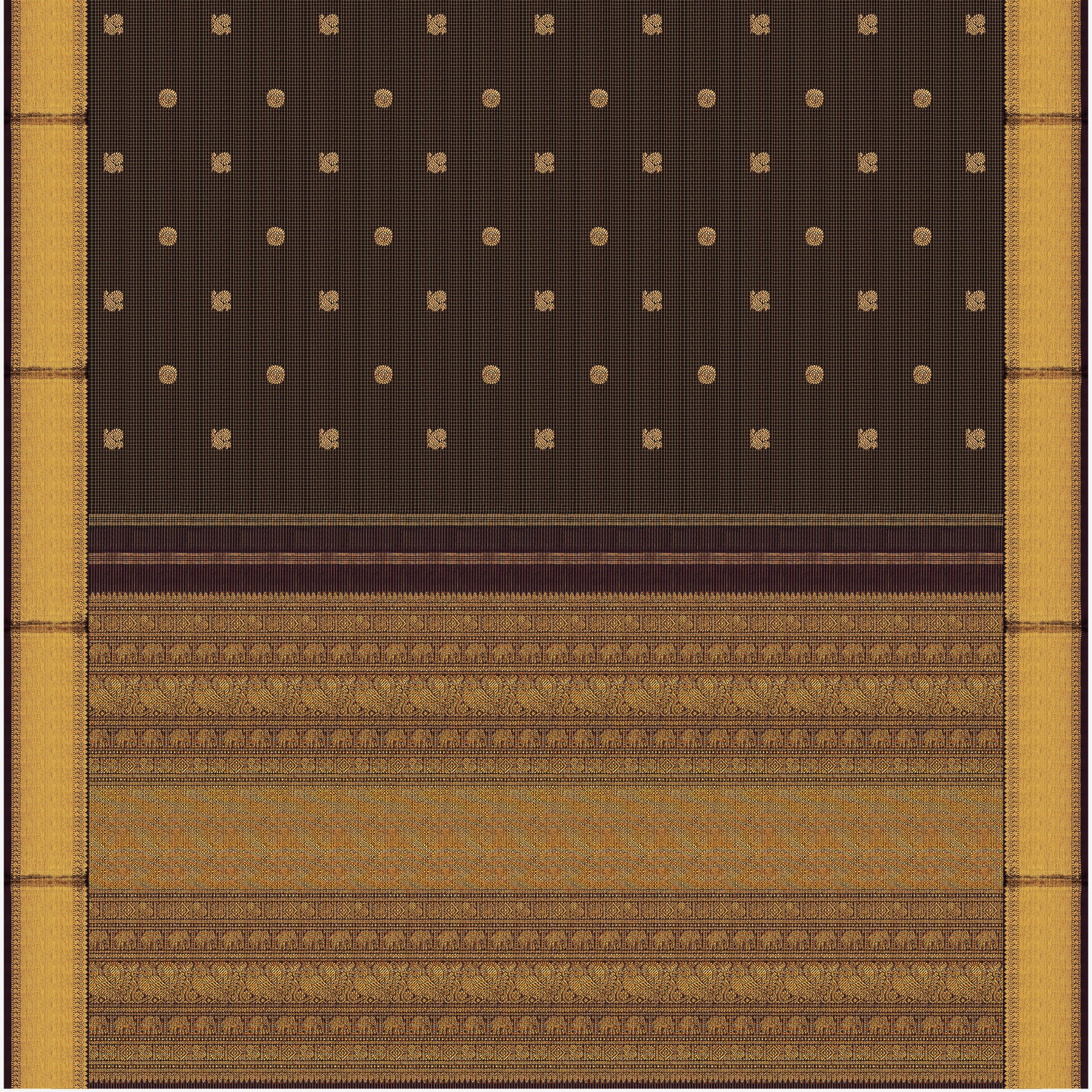 Kanakavalli Kanjivaram Silk Sari 24-615-HS001-07374 - Full View