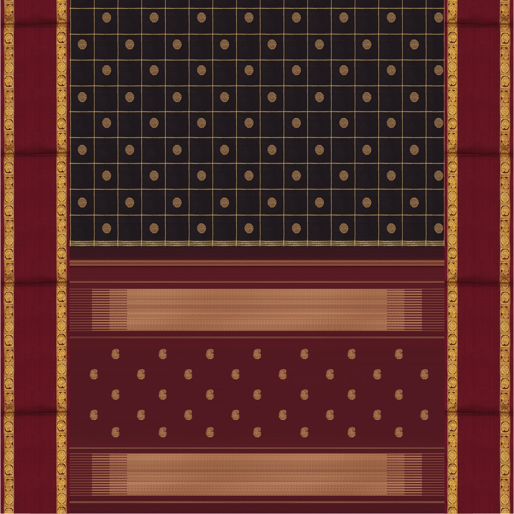 Kanakavalli Kanjivaram Silk Sari 24-615-HS001-10878 - Full View
