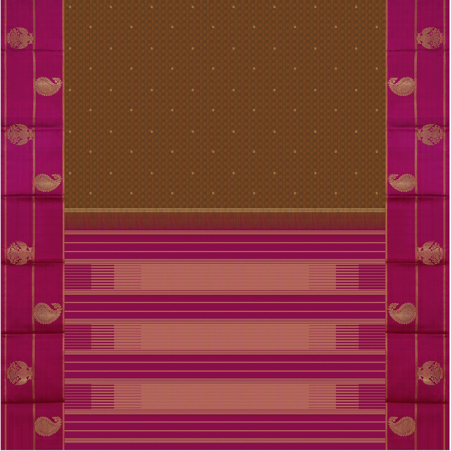 Kanakavalli Kanjivaram Silk Sari 24-615-HS001-11808 - Full View