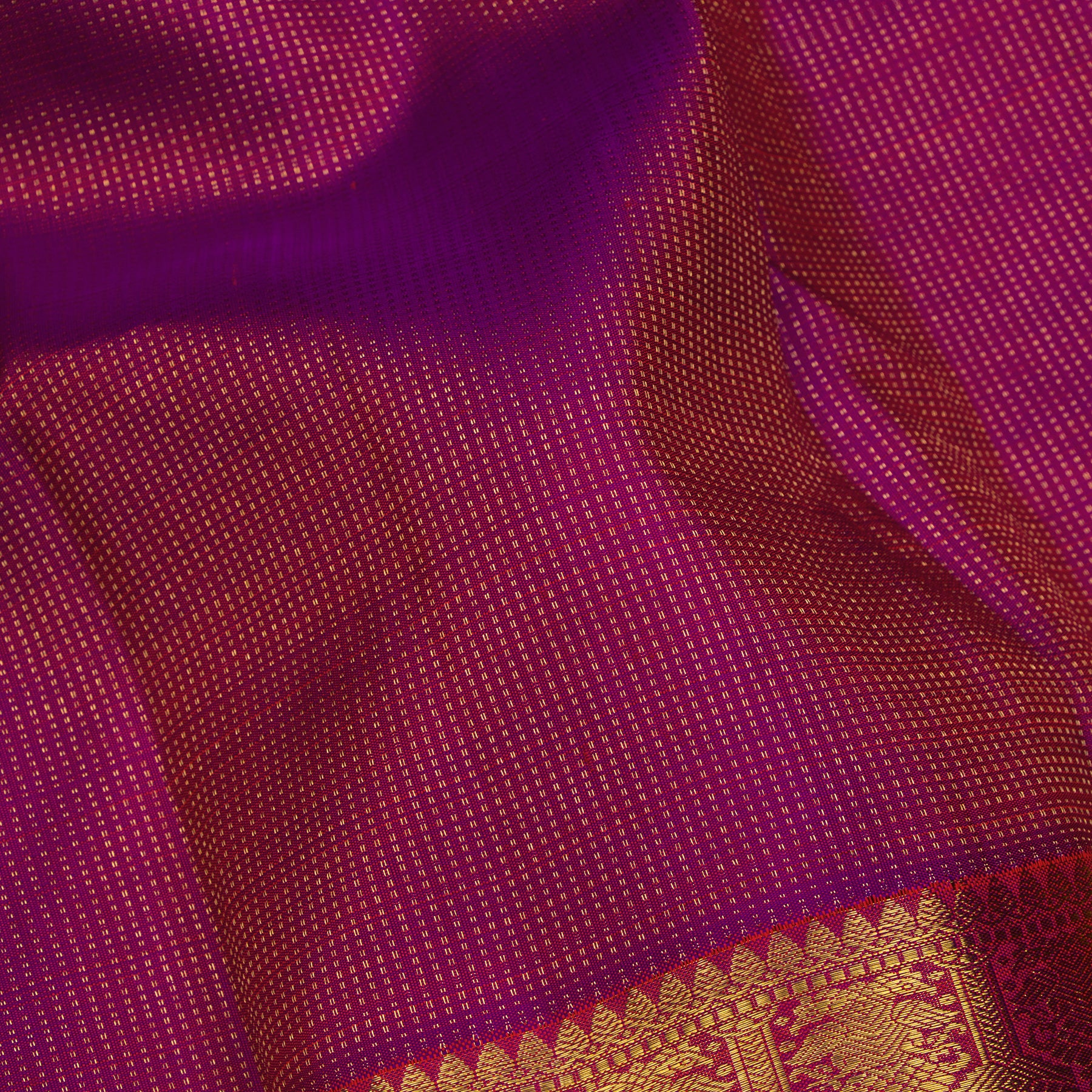 Kanakavalli Kanjivaram Silk Sari 24-615-HS001-11812 - Fabric View