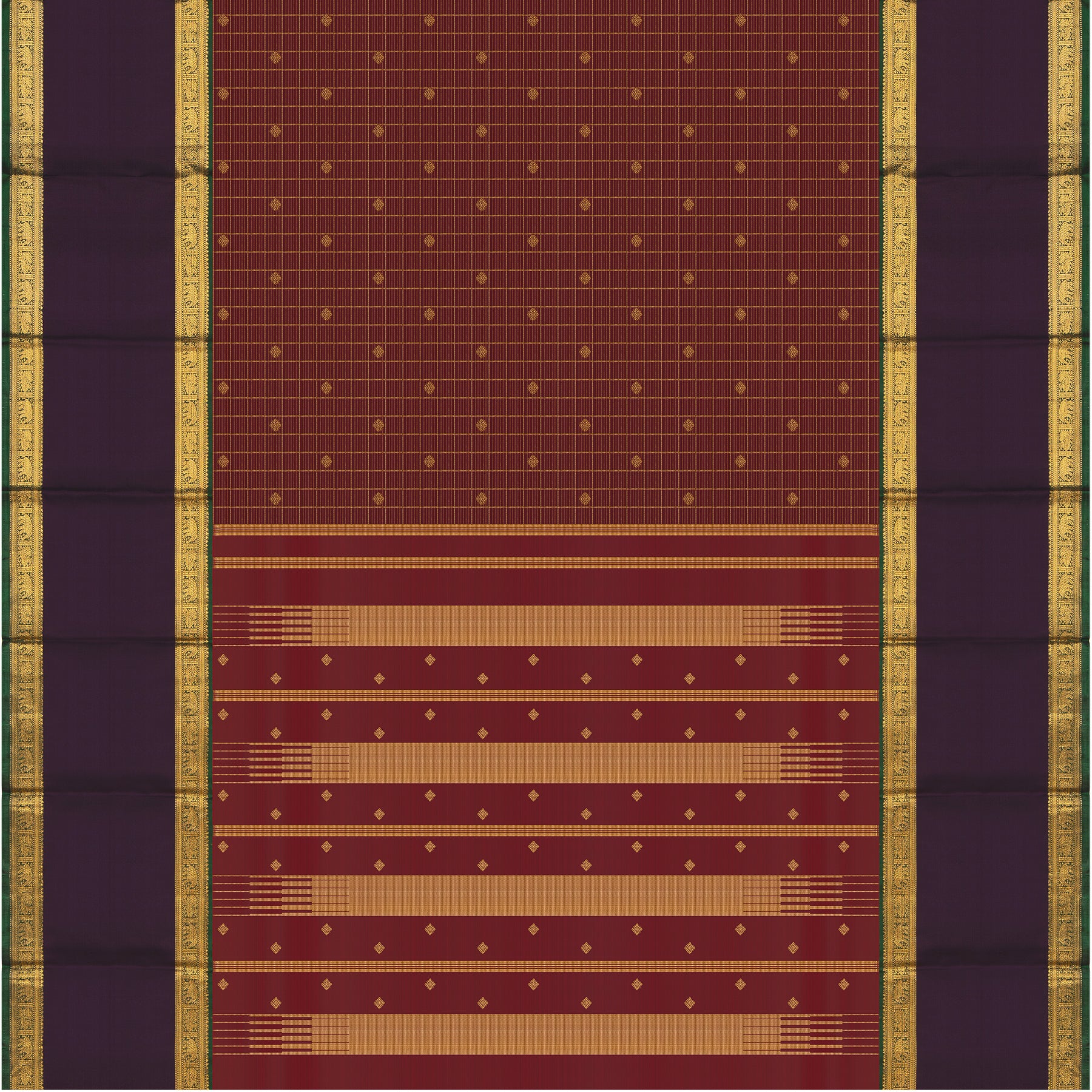 Kanakavalli Kanjivaram Silk Sari 24-615-HS001-11878 - Full View