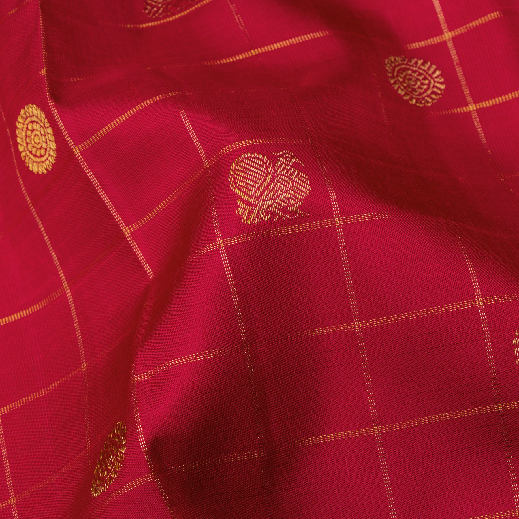 Kanakavalli Kanjivaram Silk Sari 24-615-HS001-12601 - Fabric View