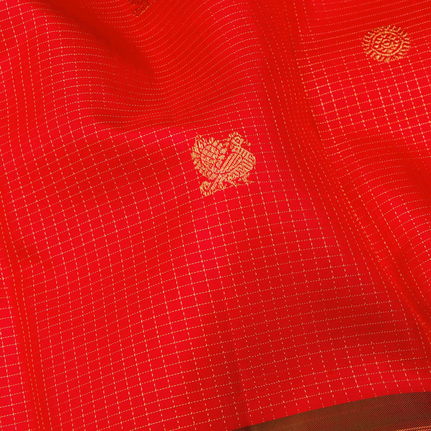 Kanakavalli Kanjivaram Silk Sari 24-615-HS001-12645 - Fabric View