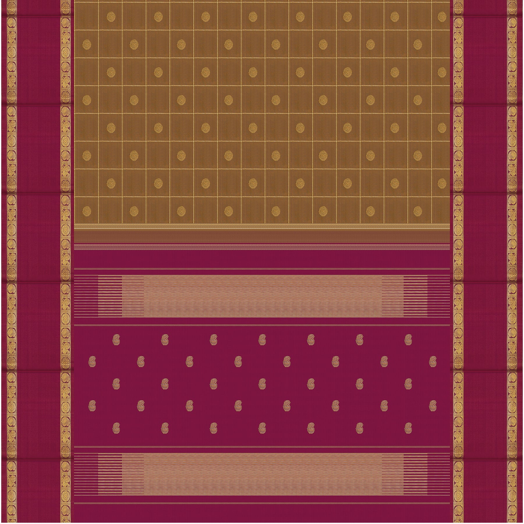 Kanakavalli Kanjivaram Silk Sari 24-615-HS001-13549 - Full View