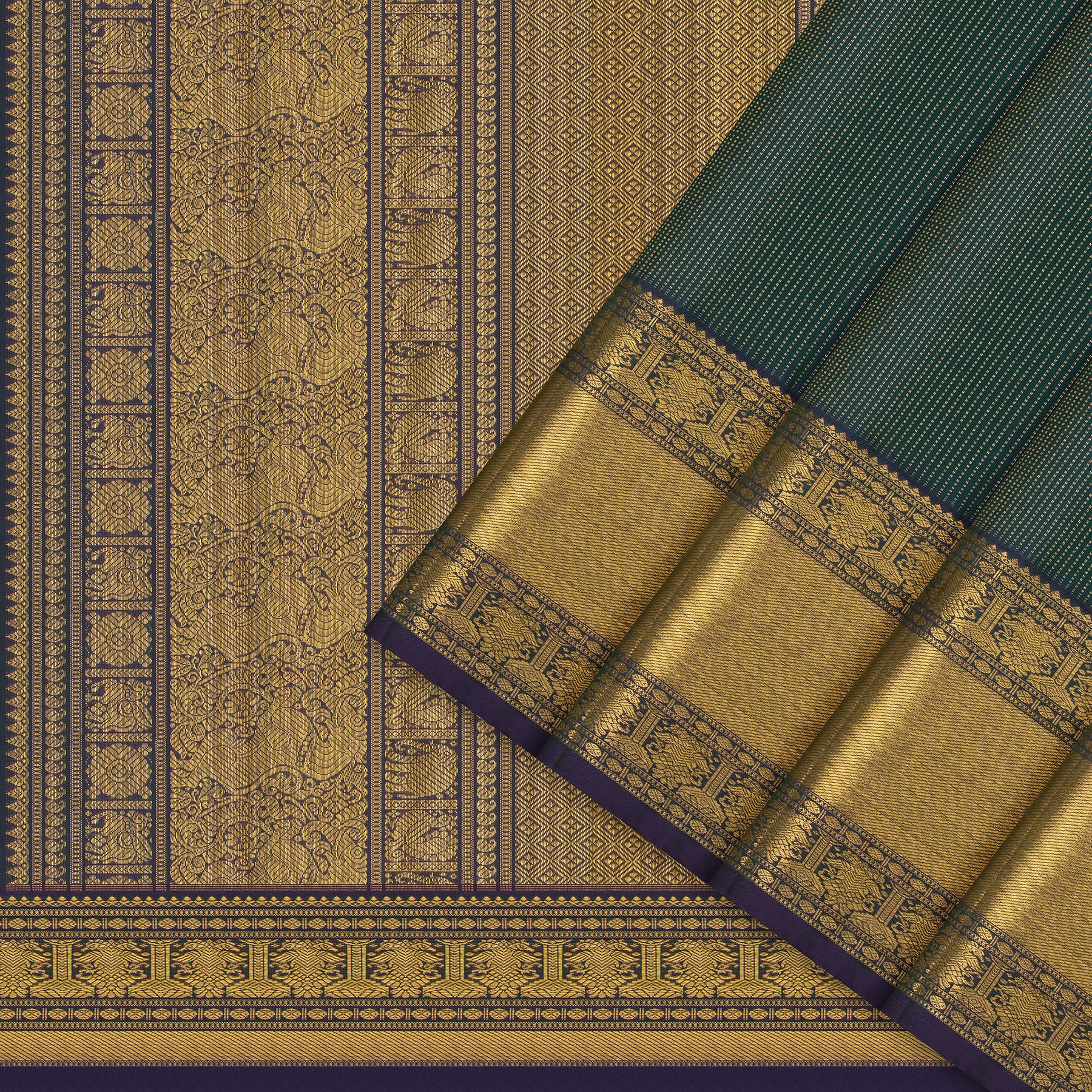 Kanakavalli Kanjivaram Silk Sari 24-615-HS001-13576 - Cover View