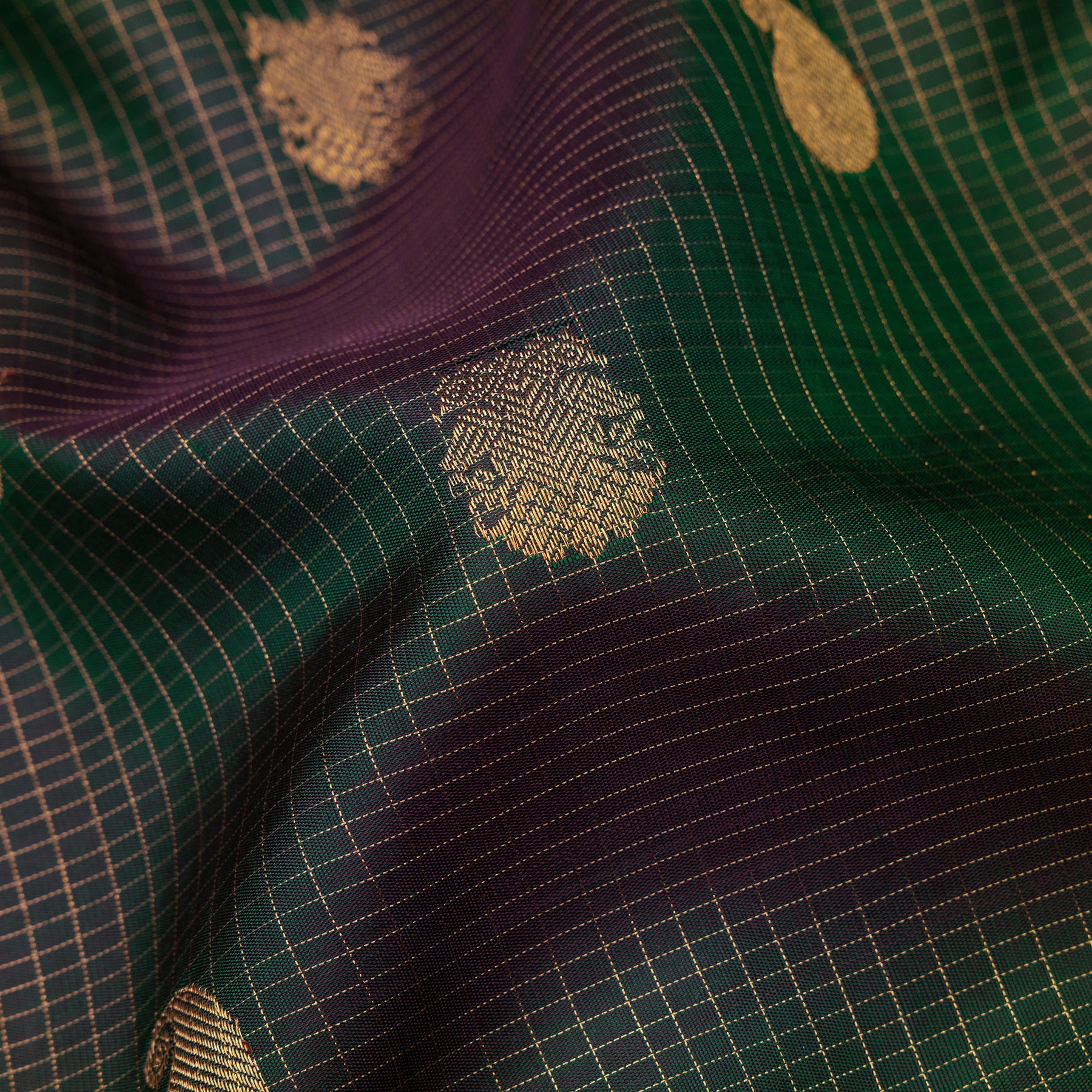 Kanakavalli Kanjivaram Silk Sari 24-615-HS001-13603 - Fabric View