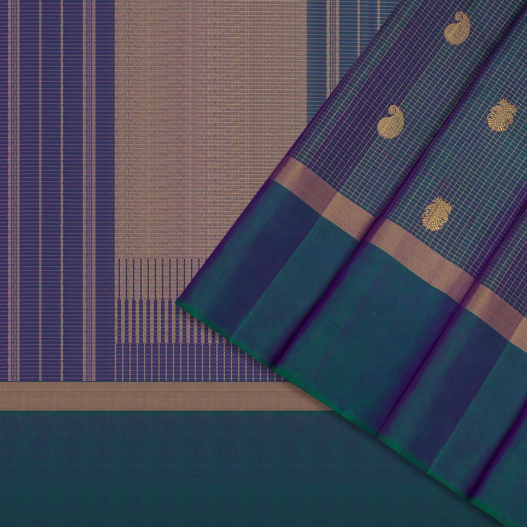 Kanakavalli Kanjivaram Silk Sari 24-615-HS001-13604 - Cover View