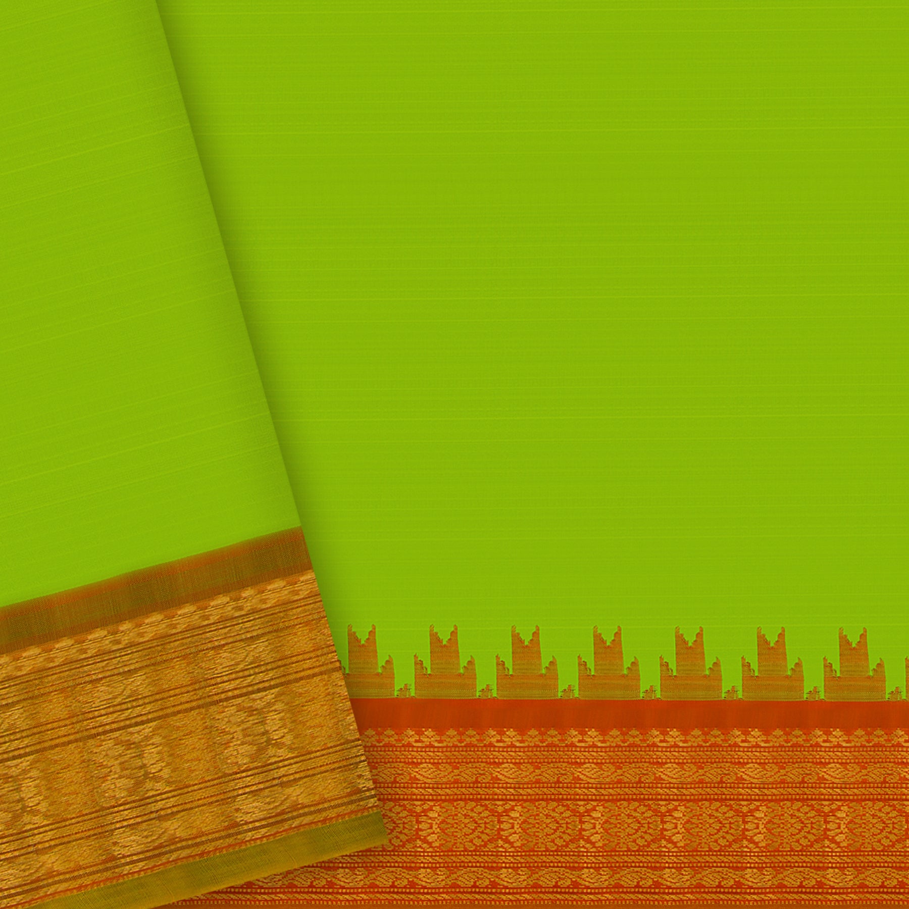 Kanakavalli Gadwal Silk/Cotton Sari 24-616-HS005-13222 - Blouse View