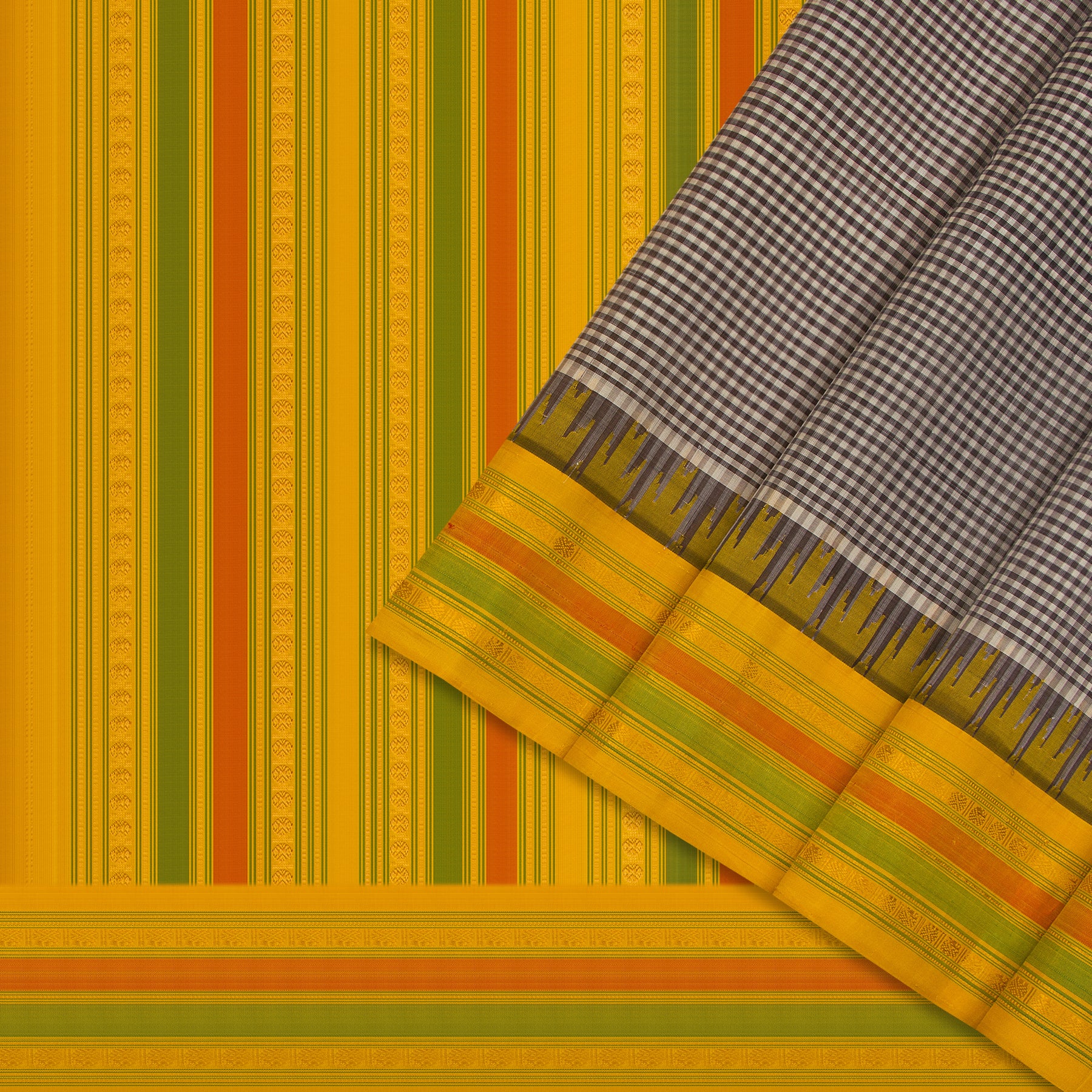 Kanakavalli Gadwal Silk/Cotton Sari 24-616-HS005-13233 - Cover View