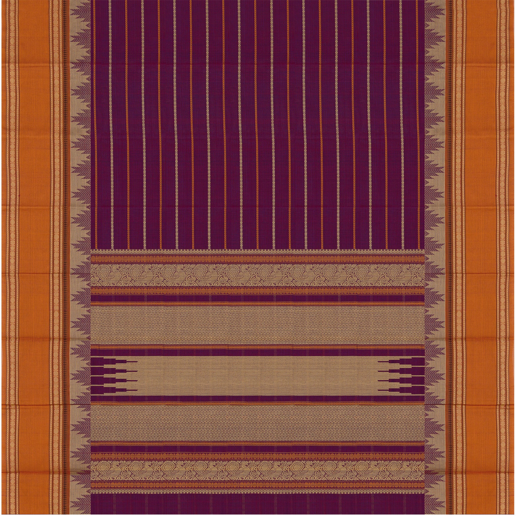 Kanakavalli Kanchi Cotton Sari 24-613-HS003-14415 - Full View