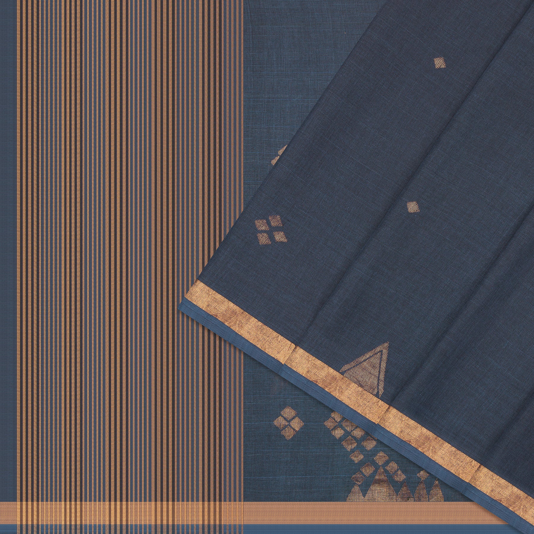 Karomi Jamdani Cotton Sari25-003-HS003-00069 - Cover View