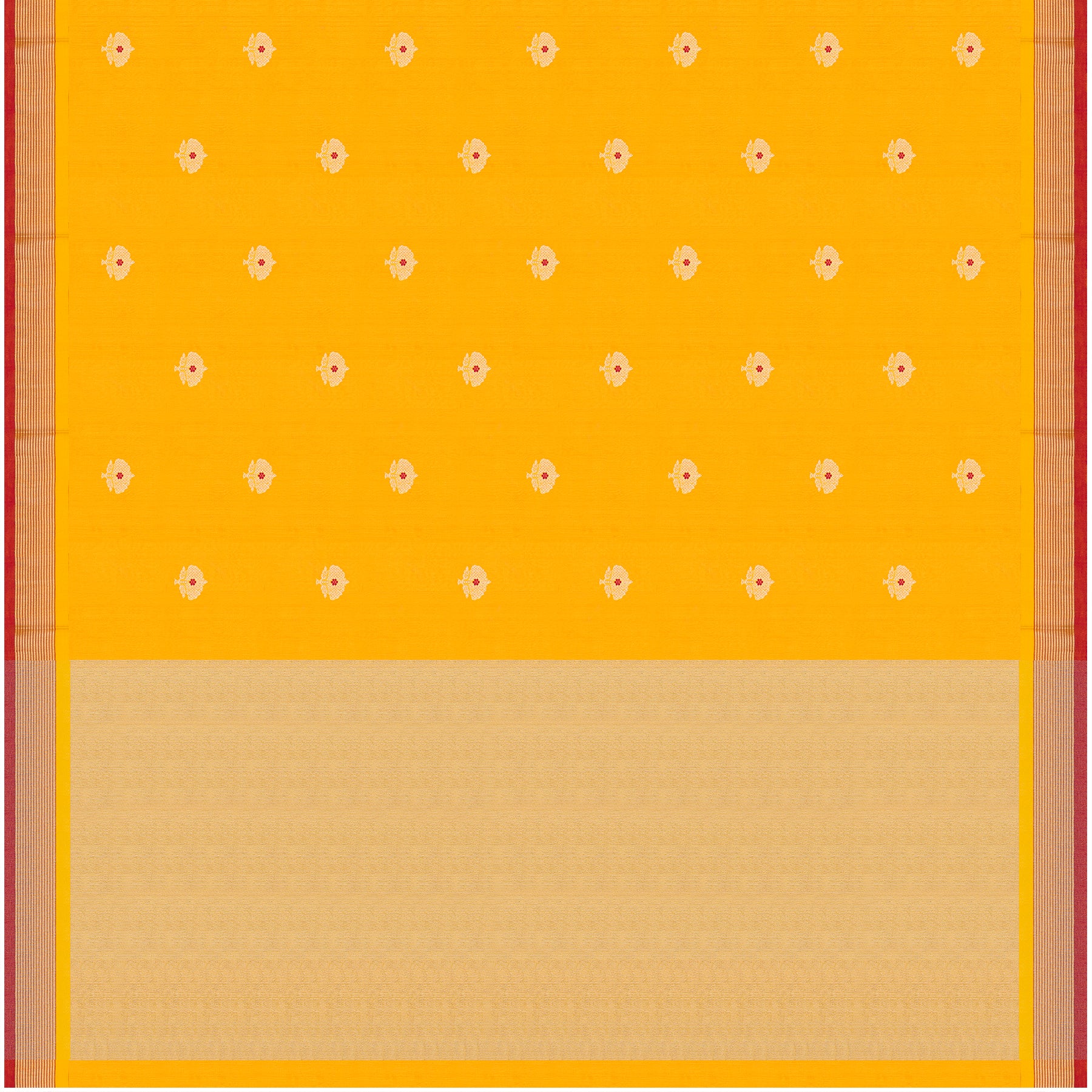 Chanderi Silk Sari 25-004-HS002-00004 - Full View
