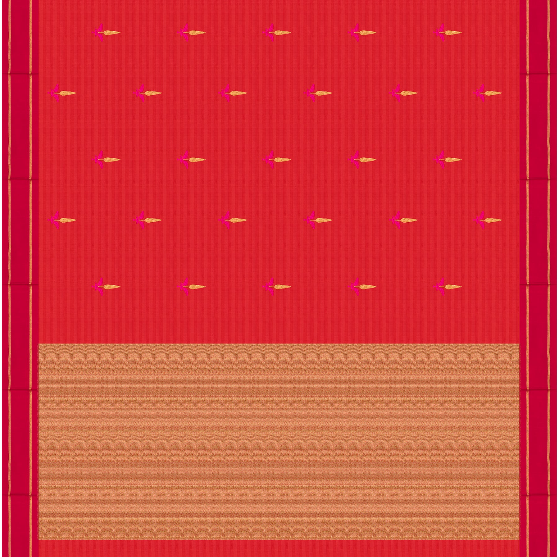 Chanderi Silk Sari 25-004-HS002-00013 - Full View