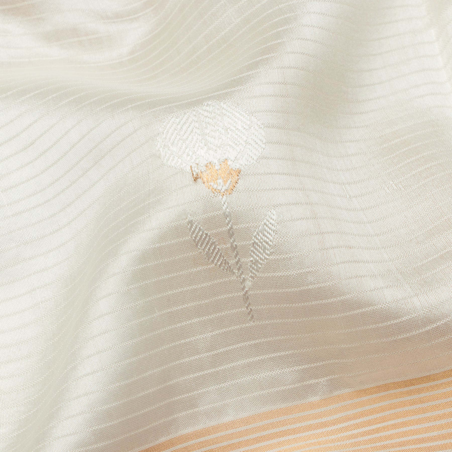 Chanderi Silk Sari 25-004-HS002-00031 - Fabric View