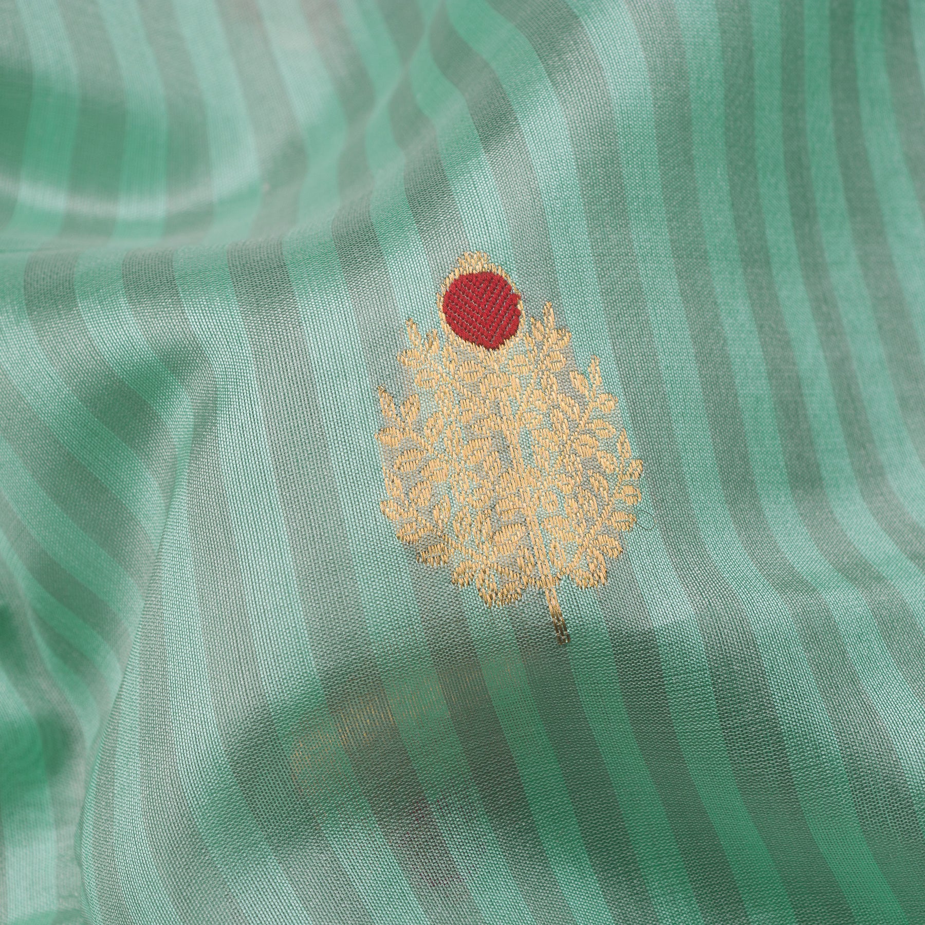 Chanderi Silk Sari 25-004-HS002-00037 - Fabric View