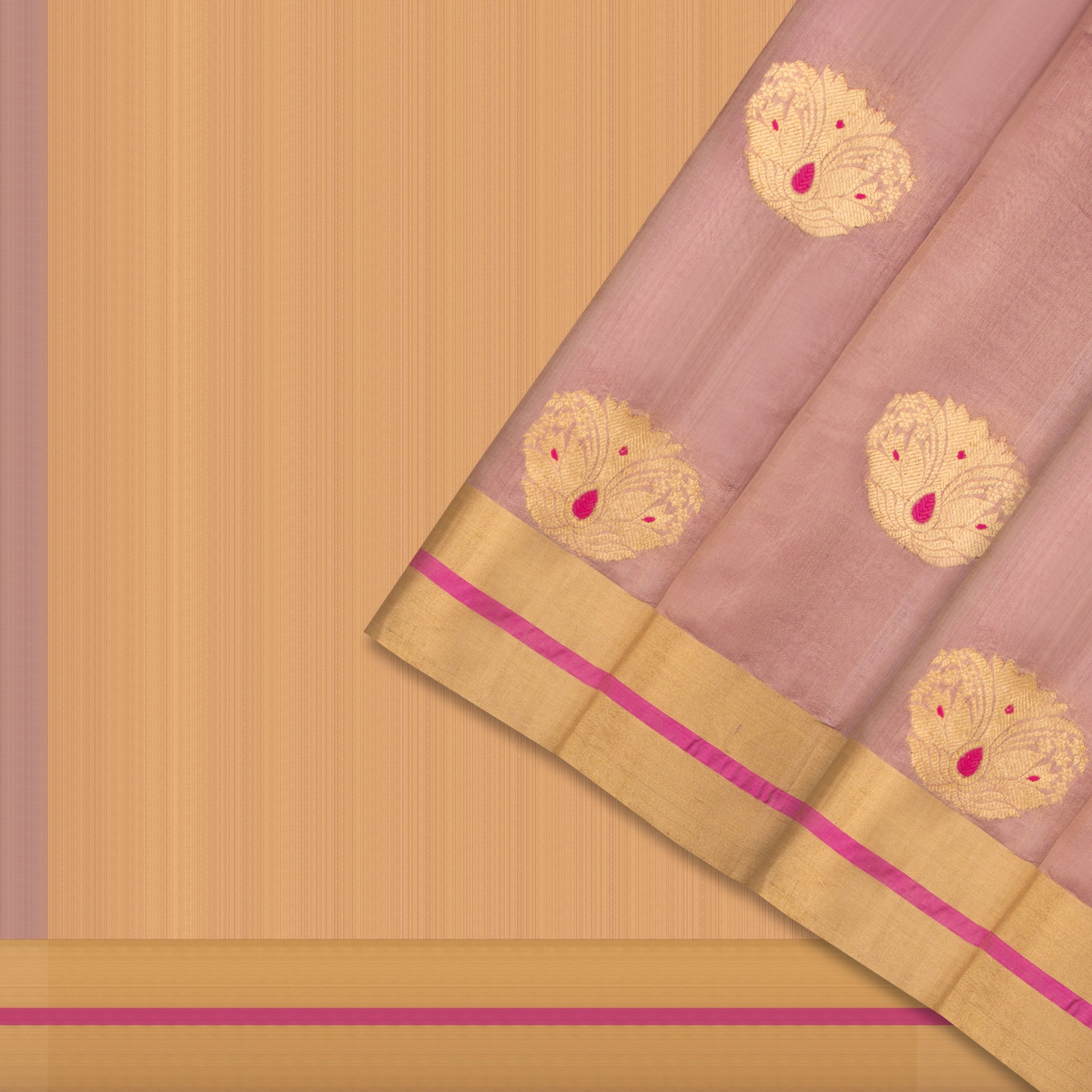 Chanderi Silk Sari 25-004-HS002-00043 - Cover View