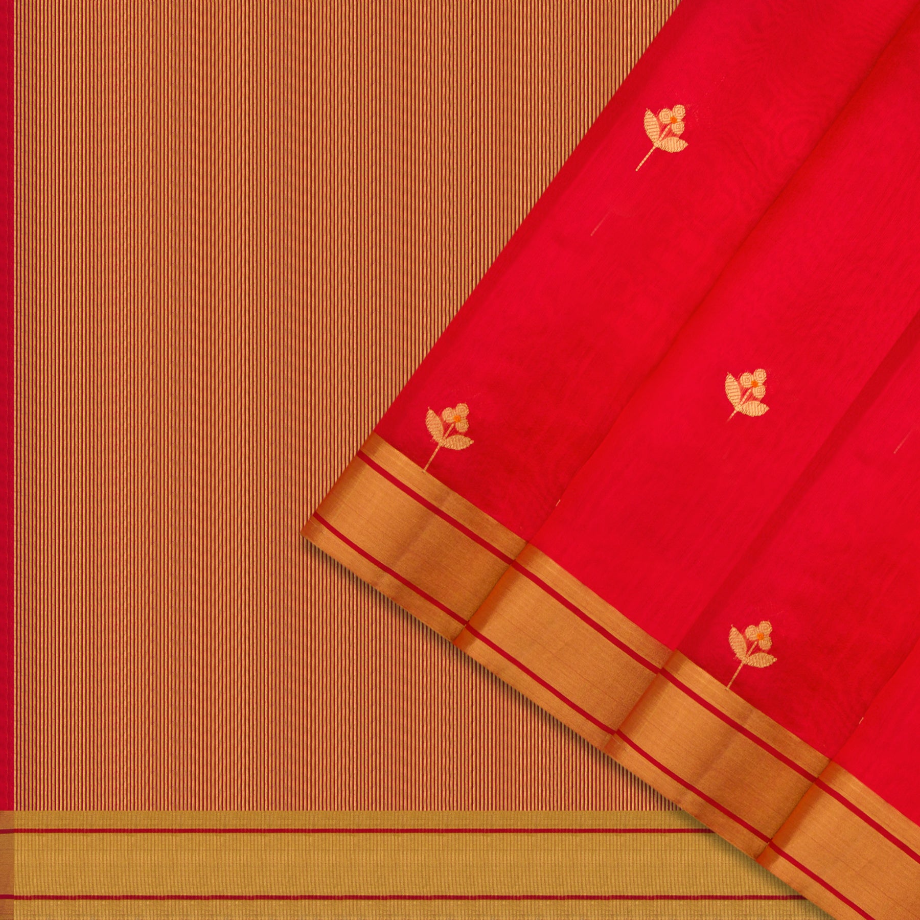 Chanderi Silk Sari 25-004-HS002-00050 - Cover View