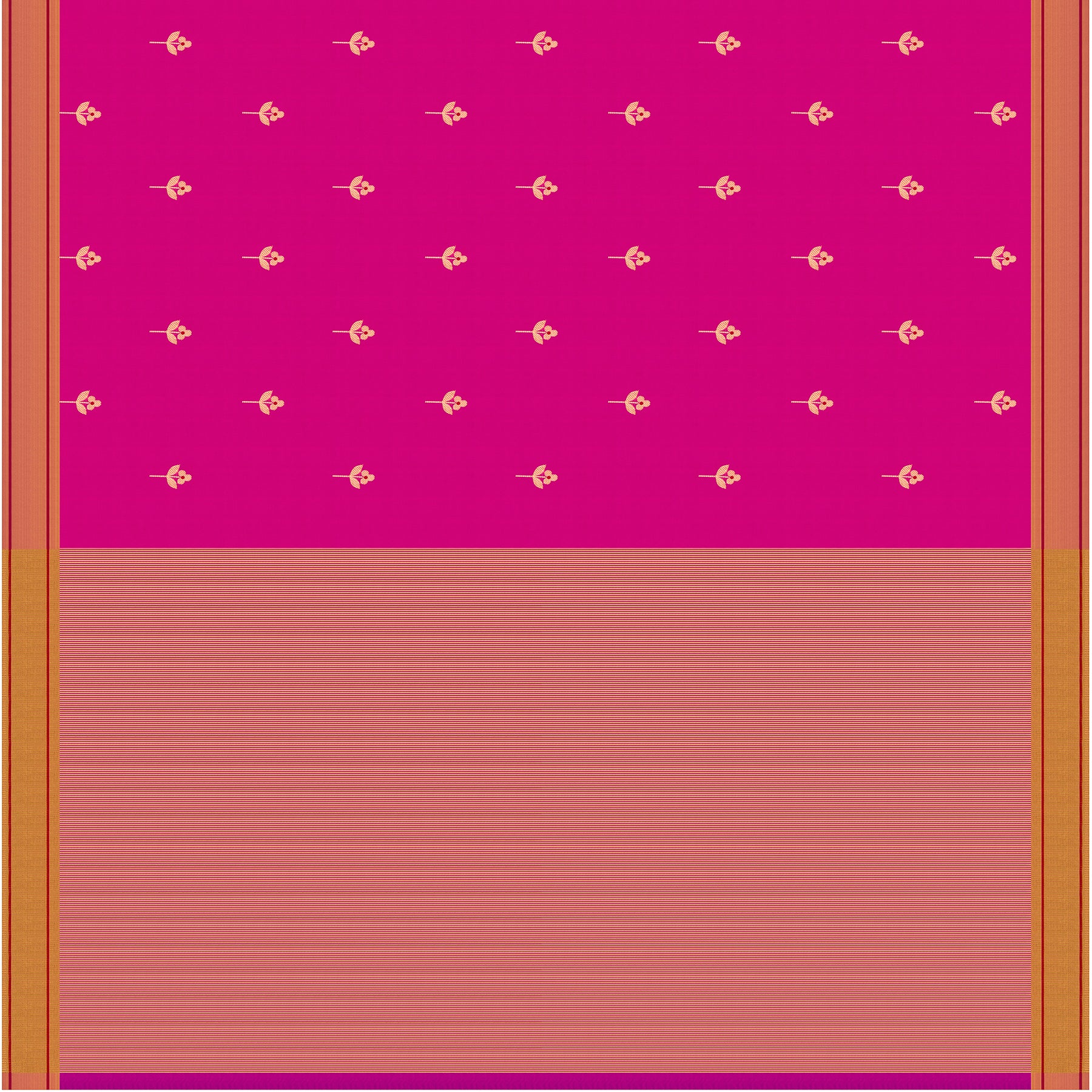 Chanderi Silk Sari 25-004-HS002-00051 - Full View