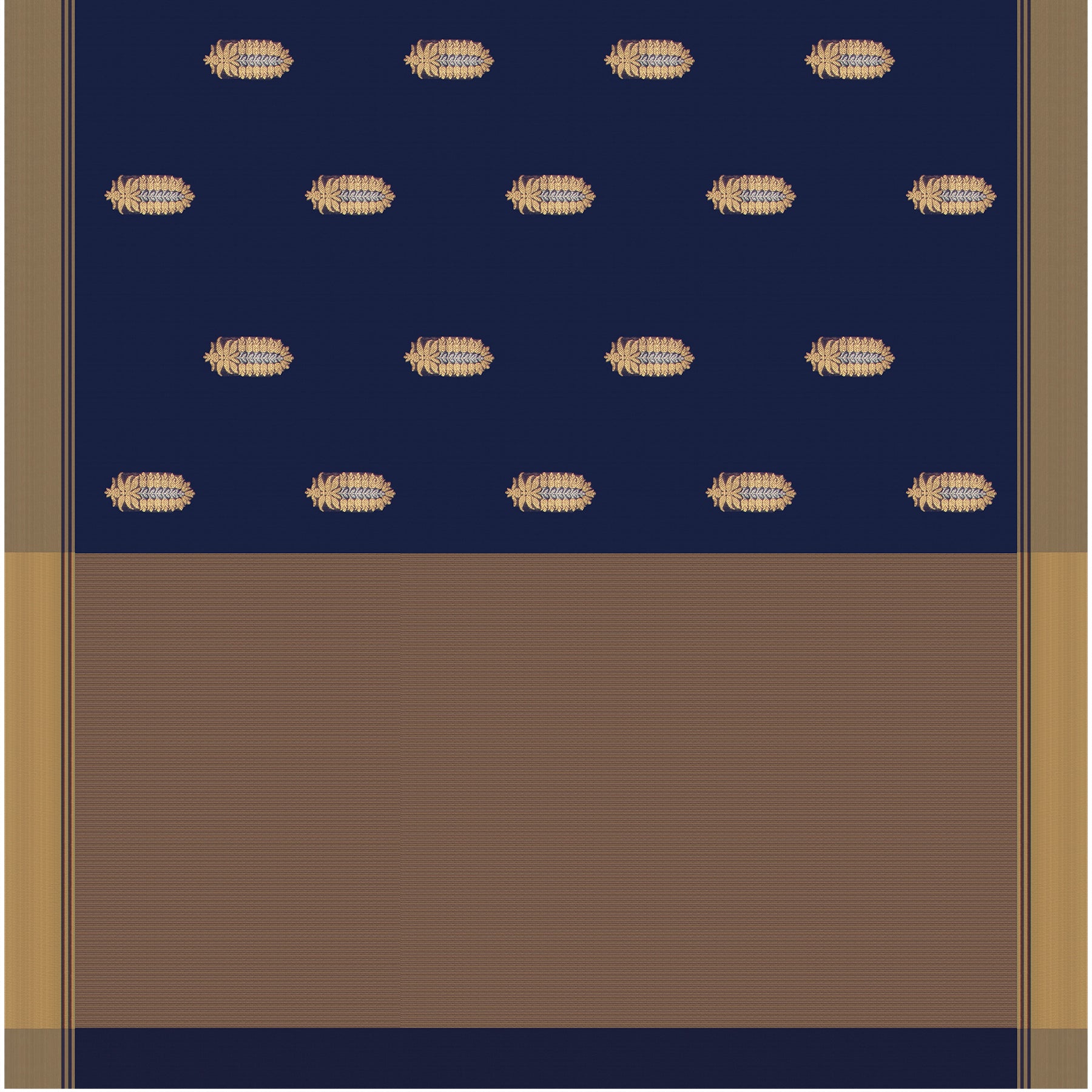 Chanderi Silk Sari 25-004-HS002-00064 - Full View