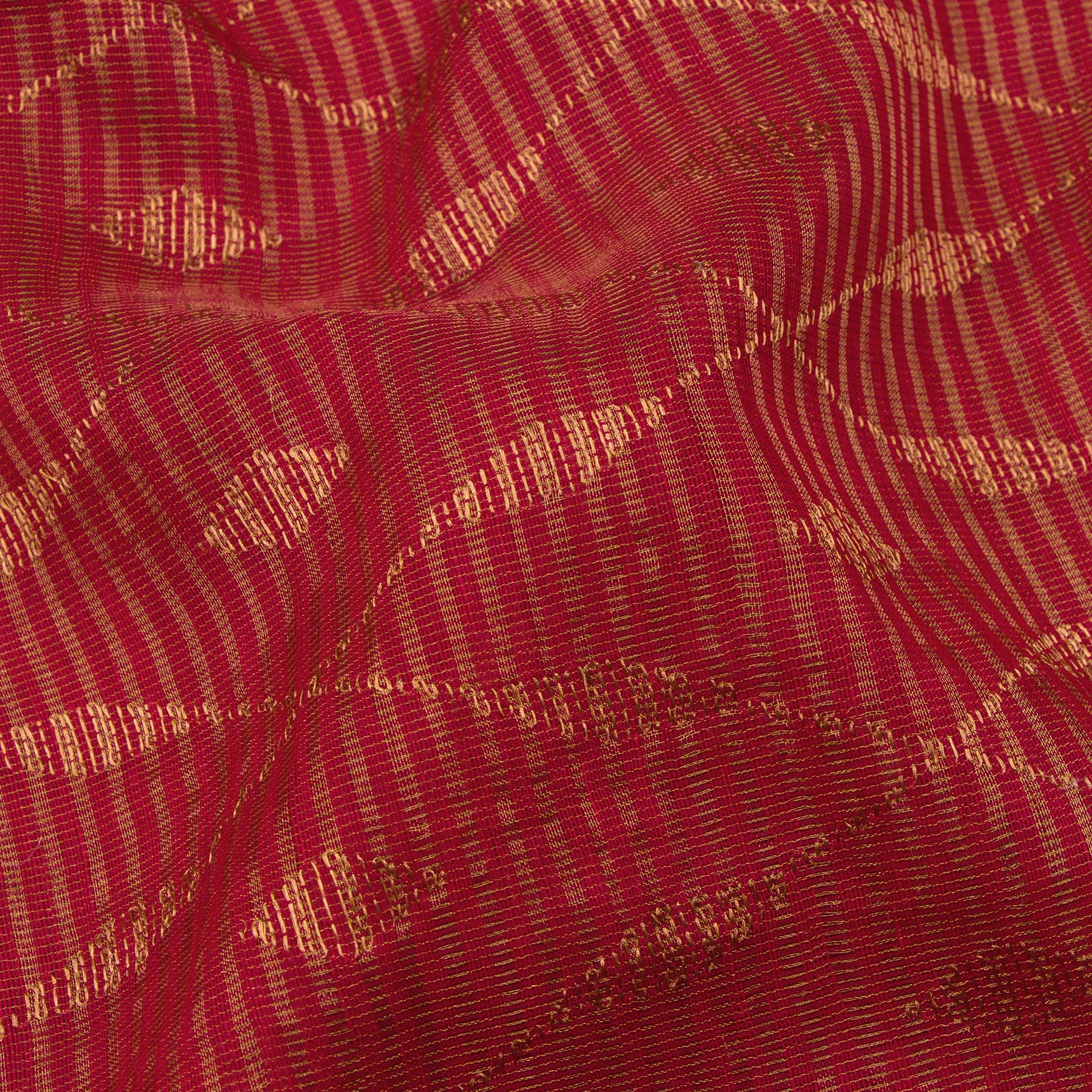 Bailou Jamdani Linen Cotton Sari 25-005-HS004-00186 - Fabric View