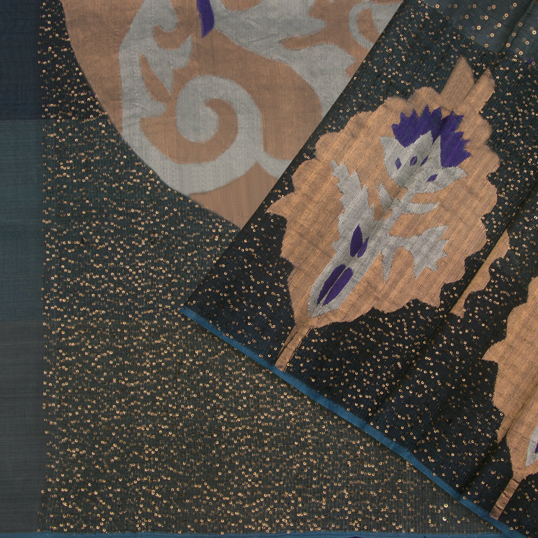 Bailou Jamdani Silk Sari 25-005-HS002-00005 - Cover View