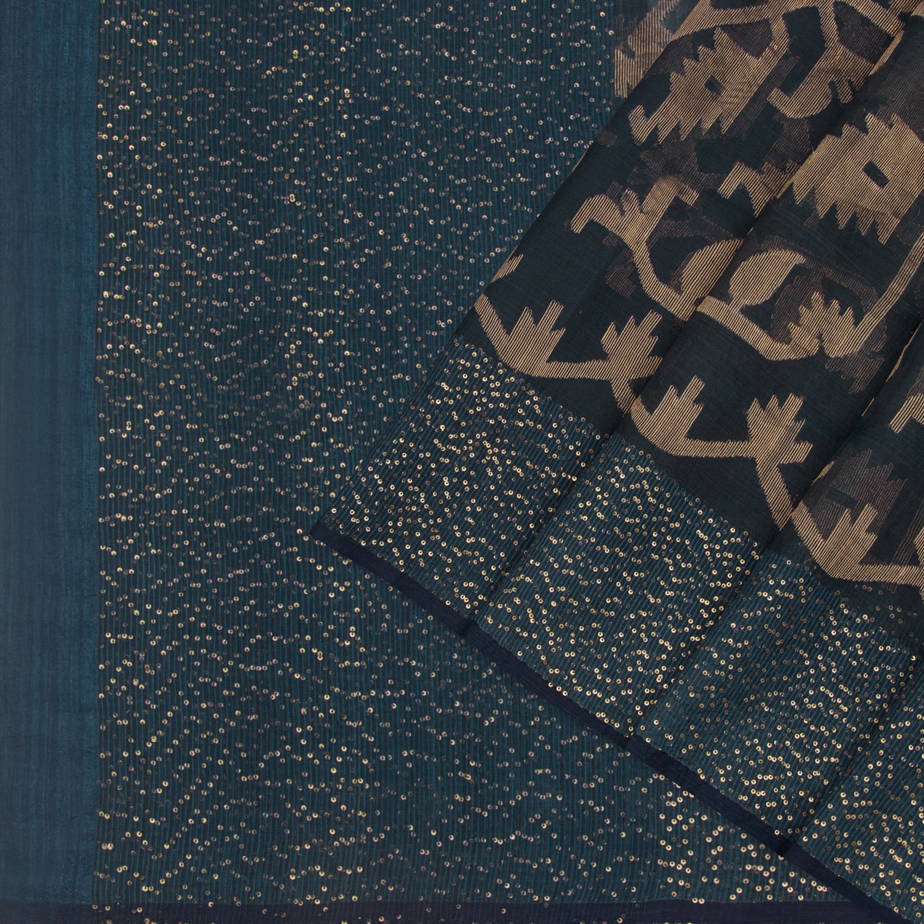 Bailou Jamdani Silk Sari 25-005-HS002-00060 - Cover View