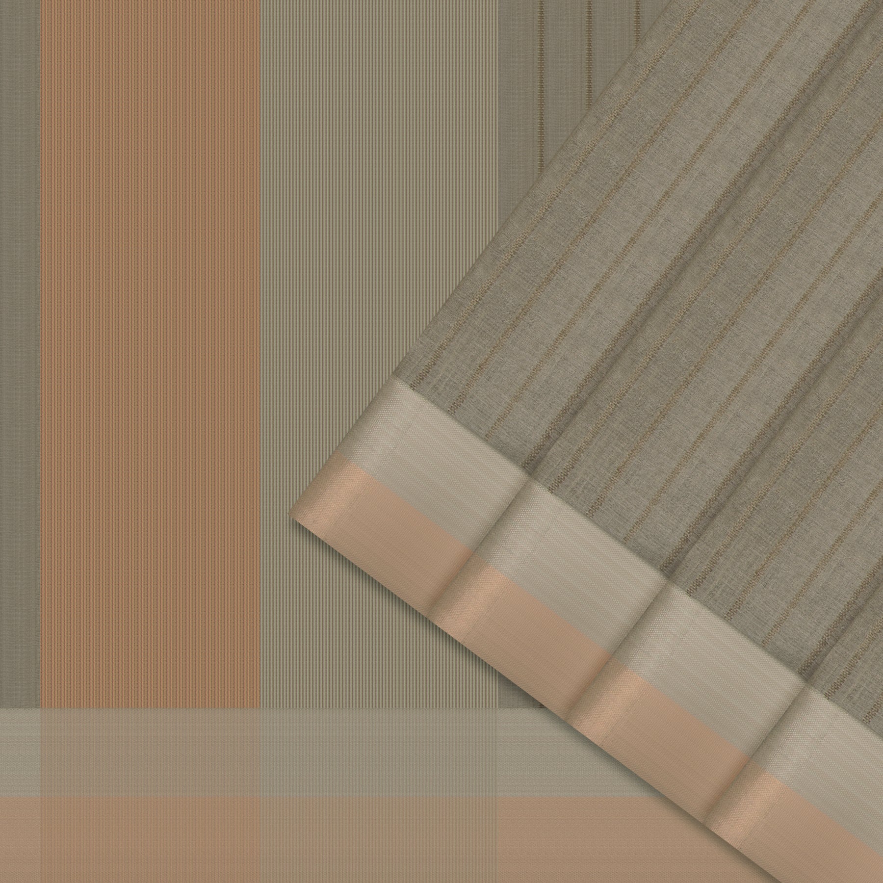 Bailou Tussar Silk Sari 25-005-HS002-00132 - Cover View